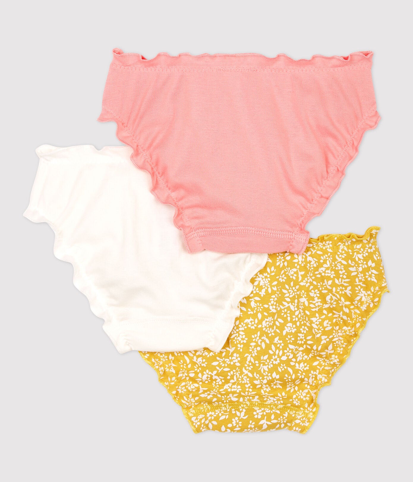 Girls Multicolor Cotton Underwear Set (3 Pack)