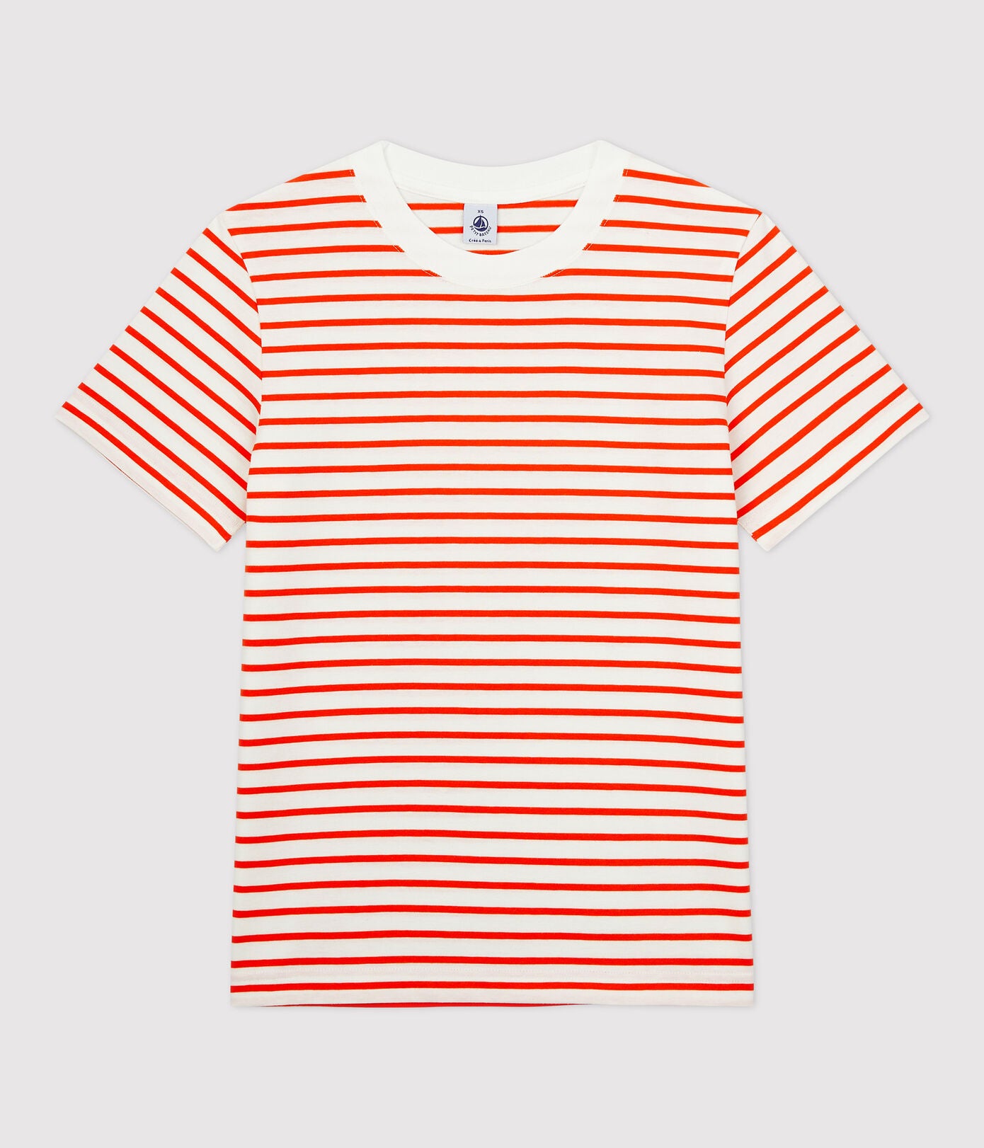 Girls Red Stripes Cotton T-Shirt