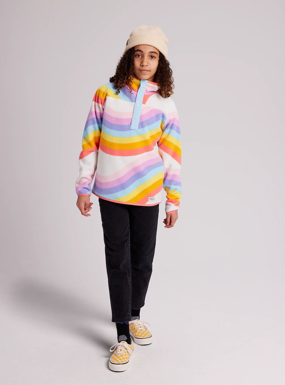 Girls Rainbow Fleece Sweatshirt