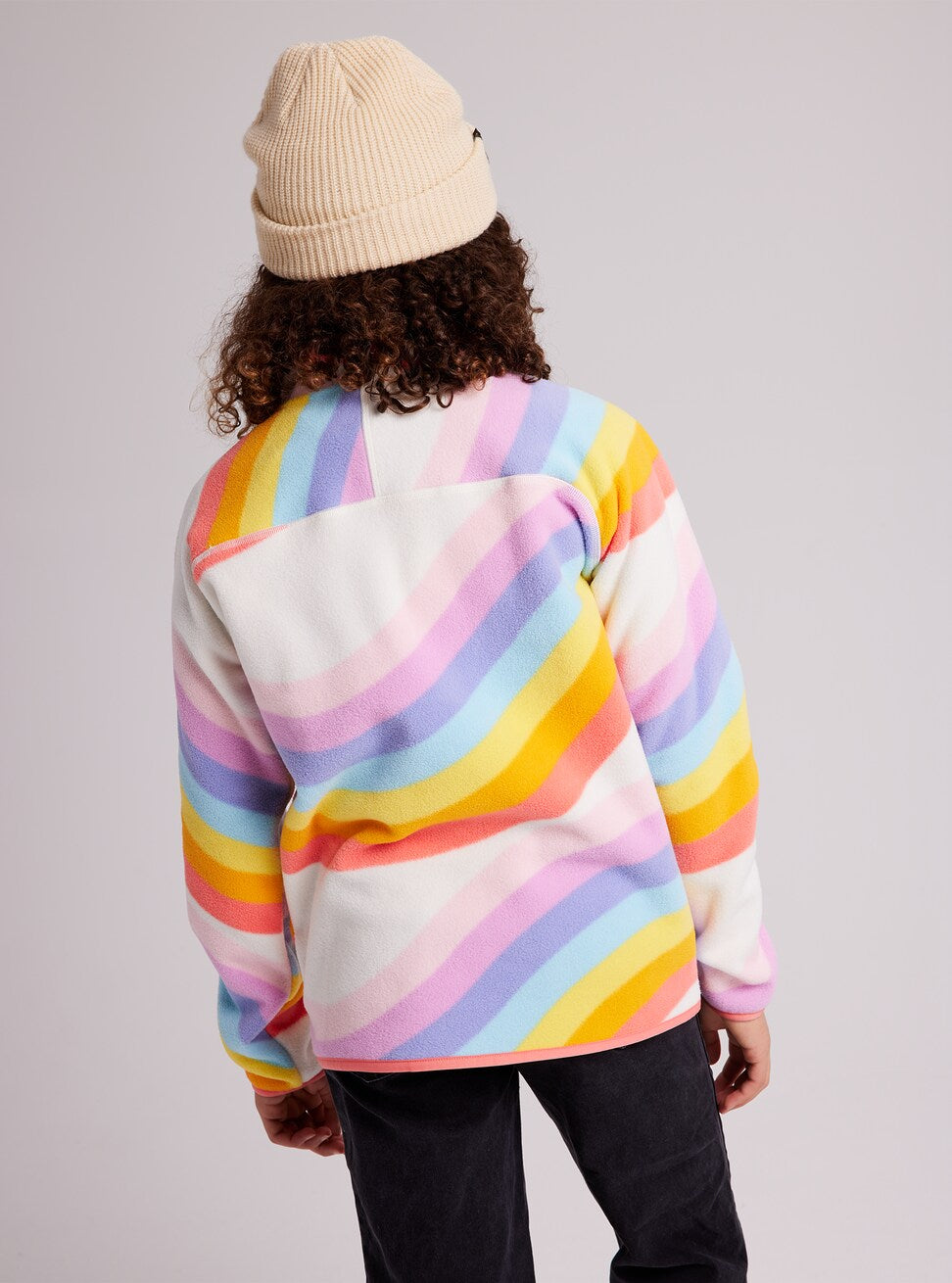 Girls Rainbow Fleece Sweatshirt