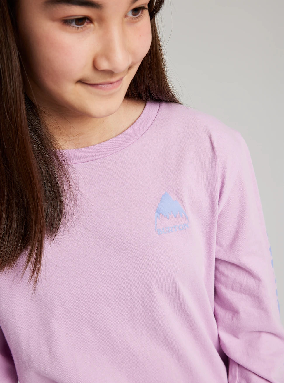 Girls Lavender Logo Cotton T-Shirt