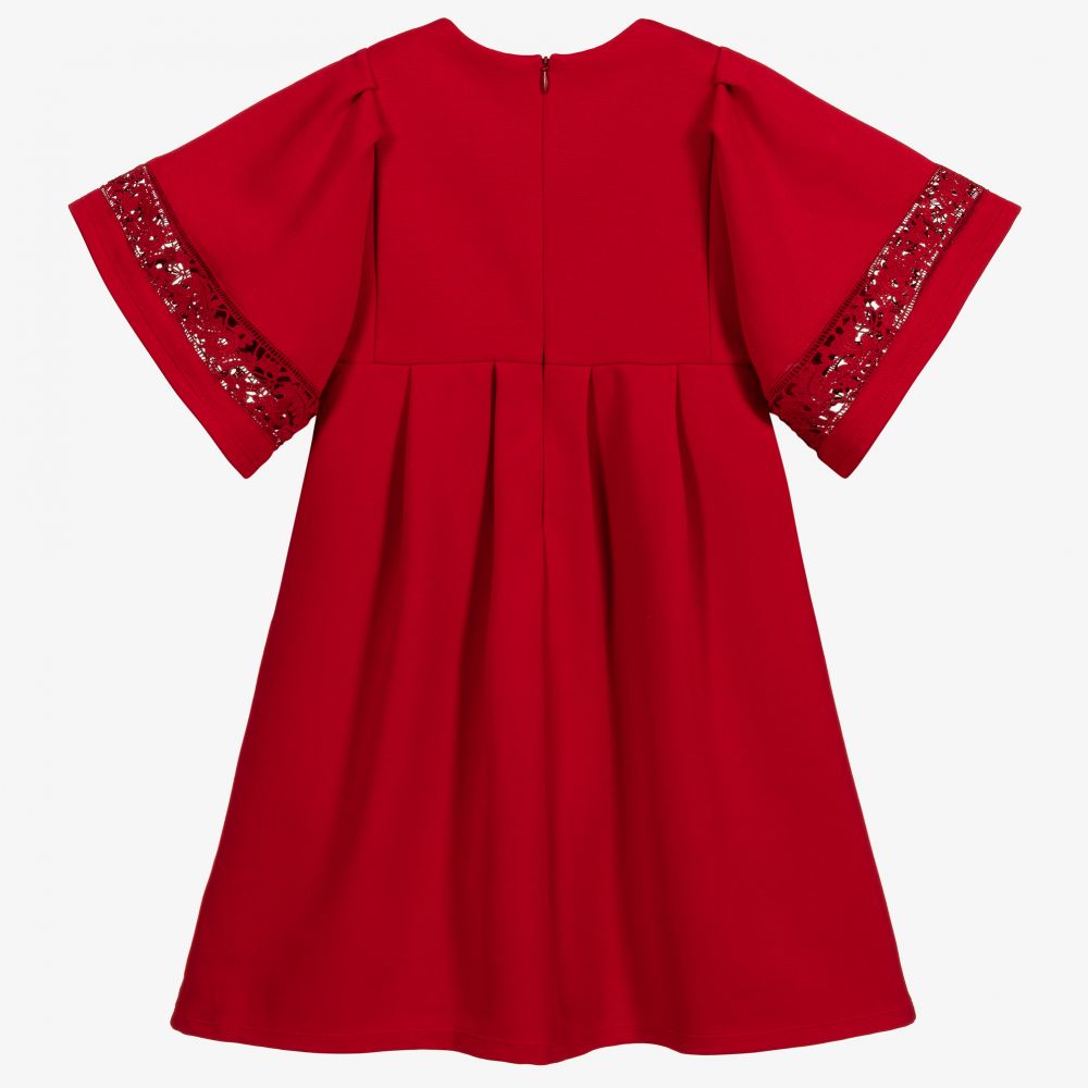 Girls Red Milano Dress
