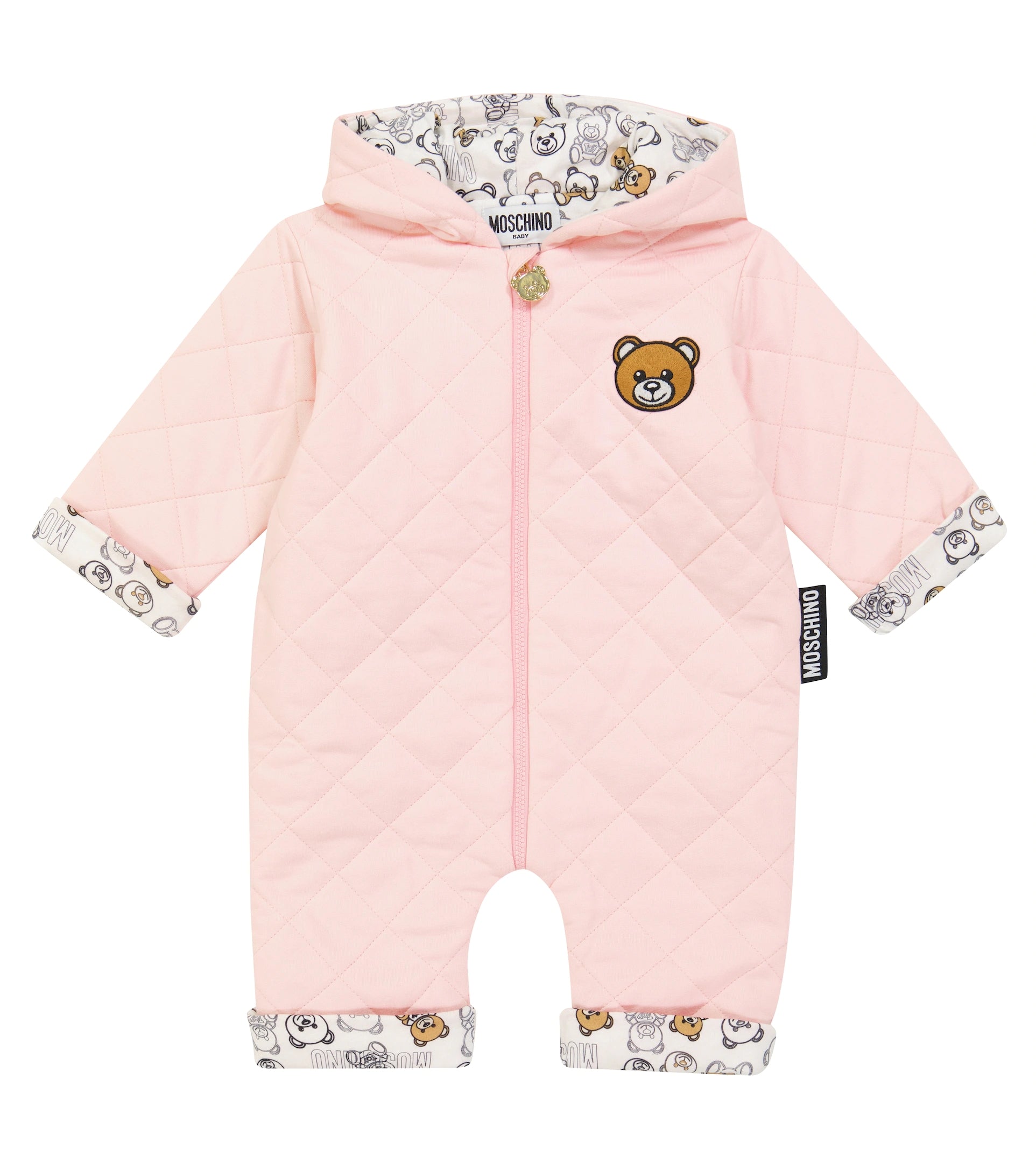 Baby Girls Pink Cotton Babysuit