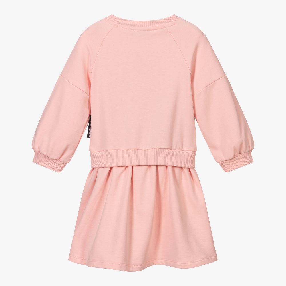 Girls Pink Bear Cotton Dress