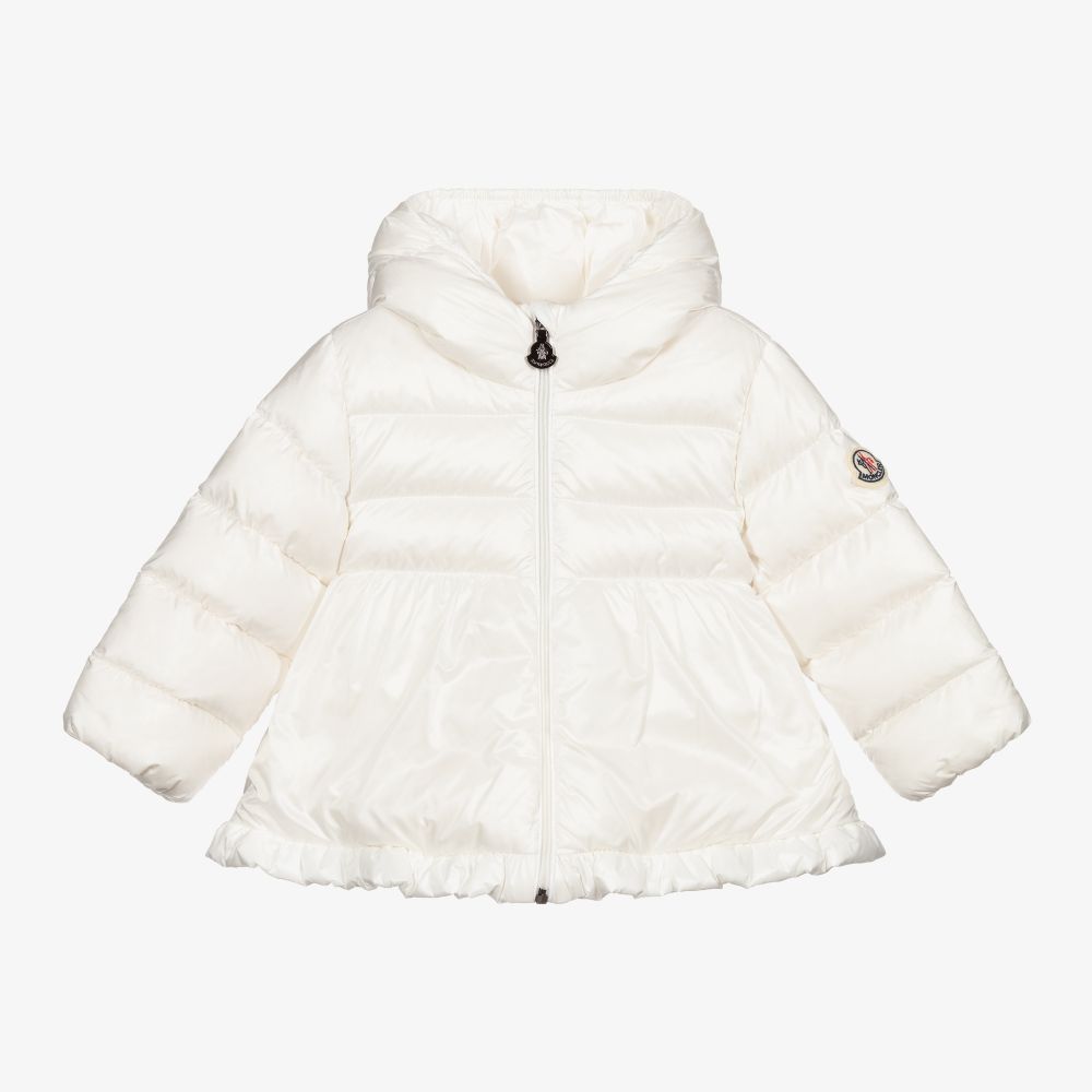 Baby Girls White "ODILE" Padded Down Jacket