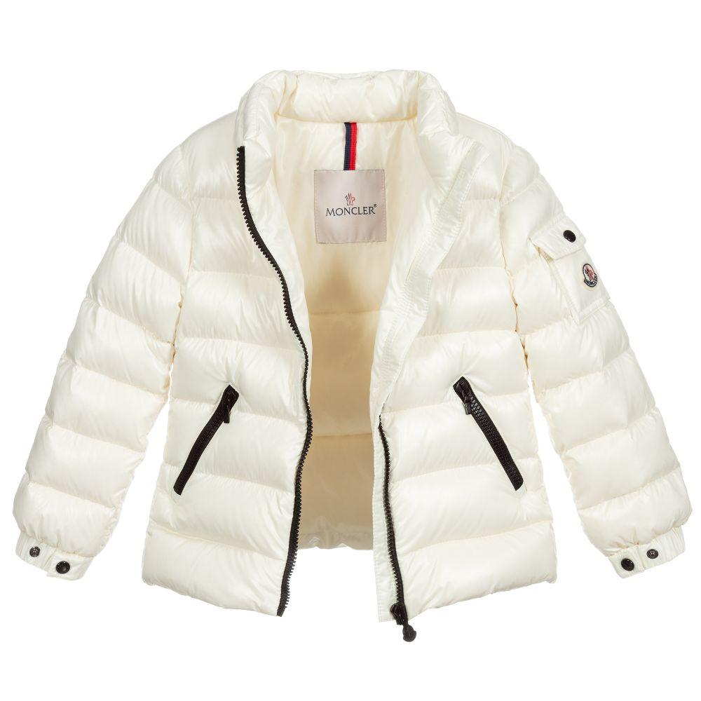 Girls White 'Bady' Padded Down Jacket