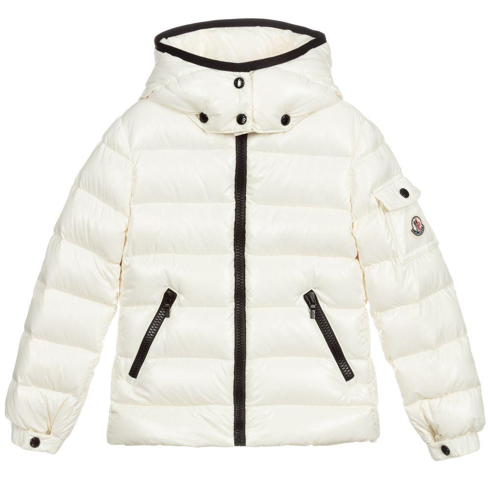 Girls White 'Bady' Padded Down Jacket