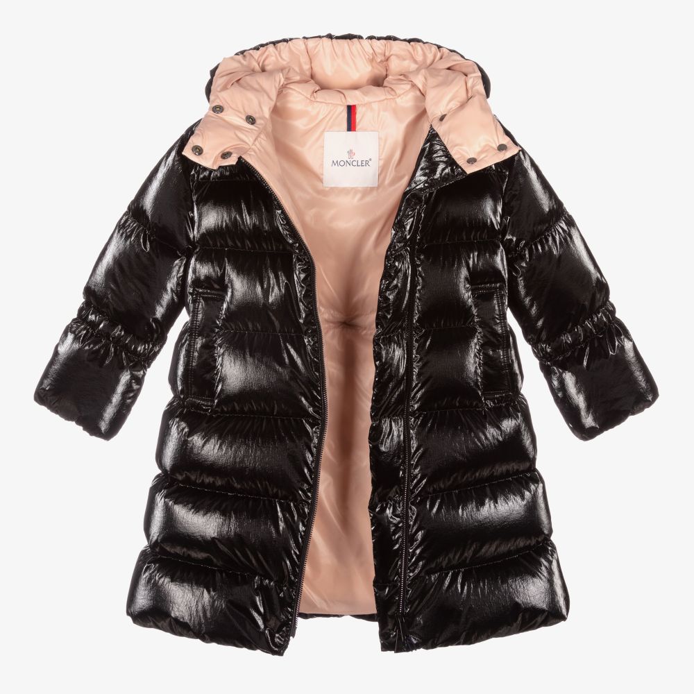 Girls Black "ODETTA" Padded Down Coat