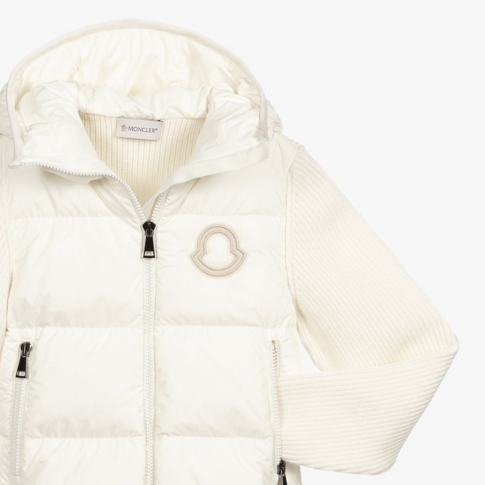 Girls Ivory Knit Jacket