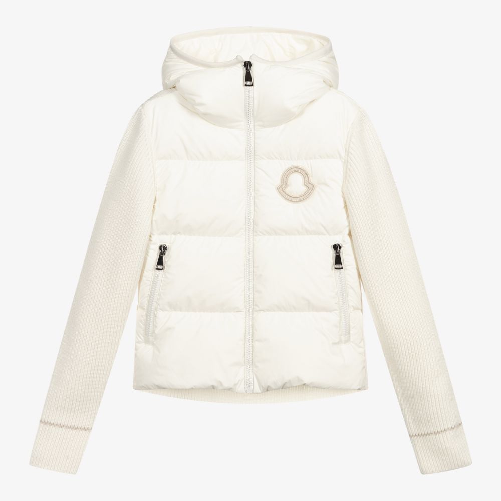 Girls Ivory Knit Jacket