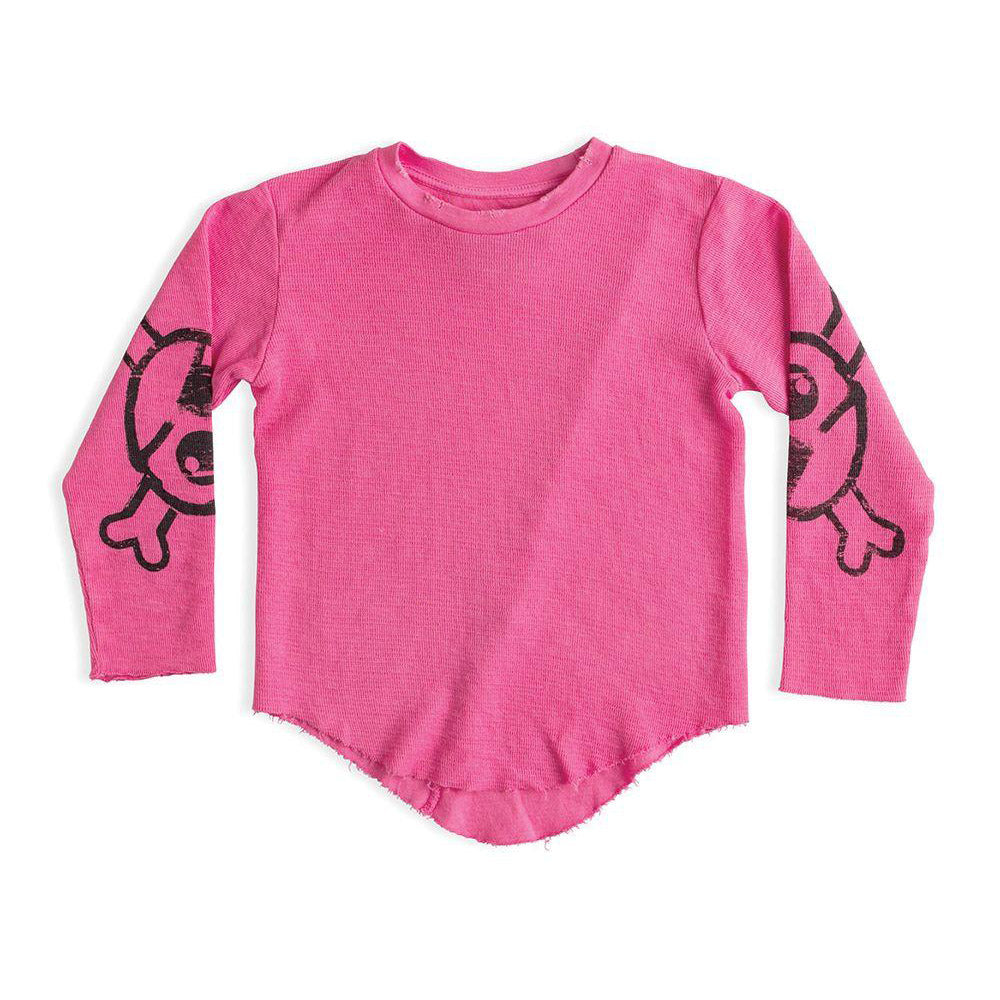 Girls Pink Skull T-Shirt