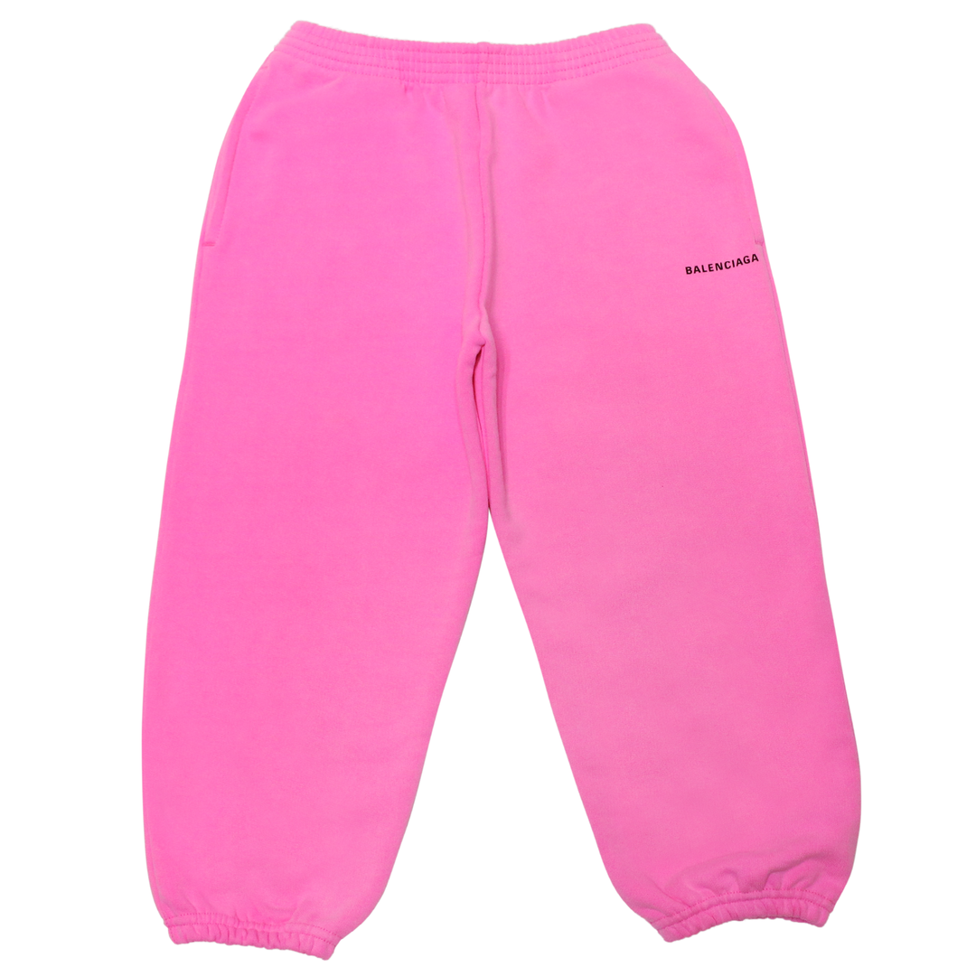 Girls Pink Logo Jogging Pants