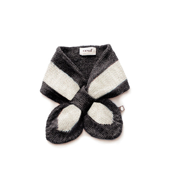 Girls Black Alpaca Scarf
