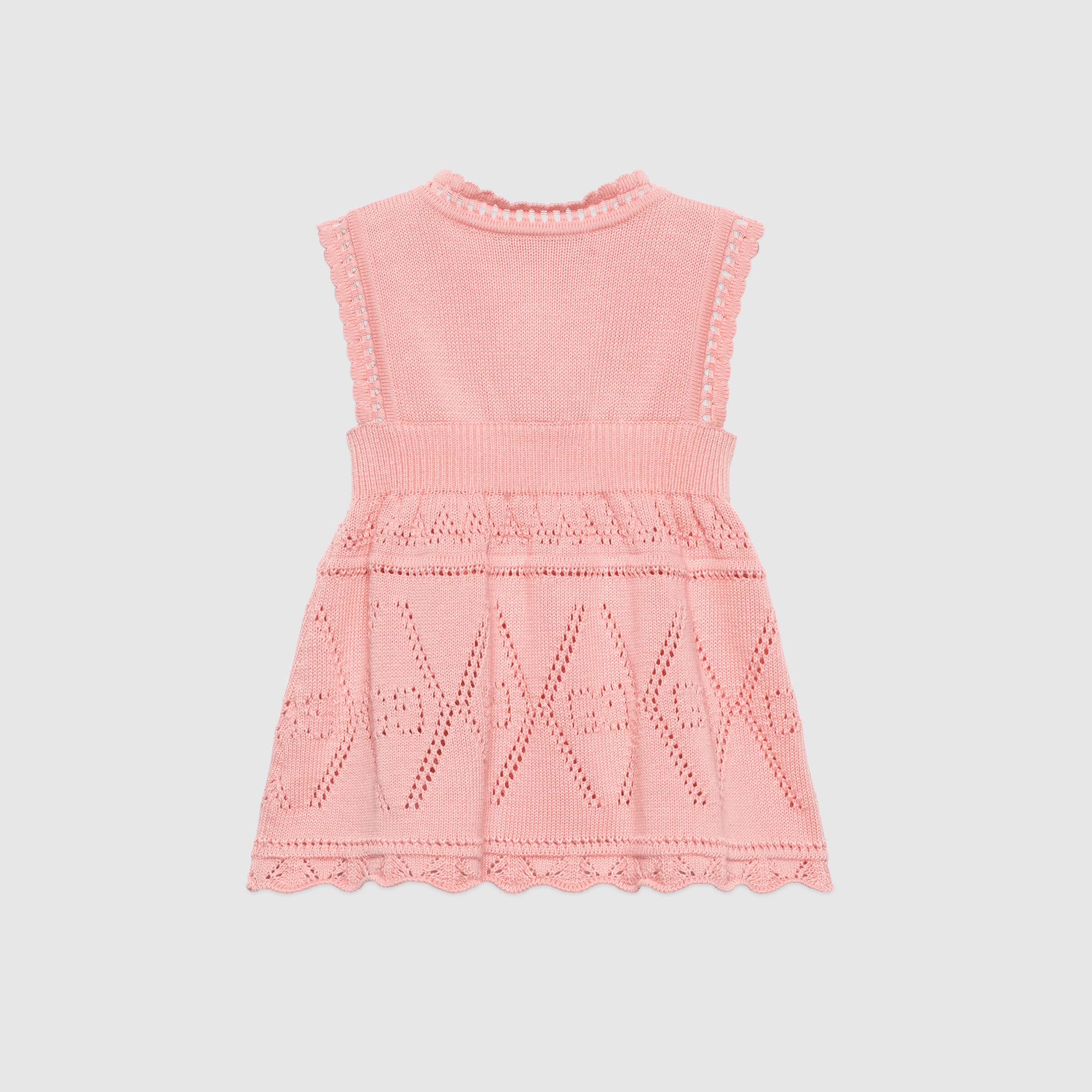 Baby Girls Pink GG Cotton Dress