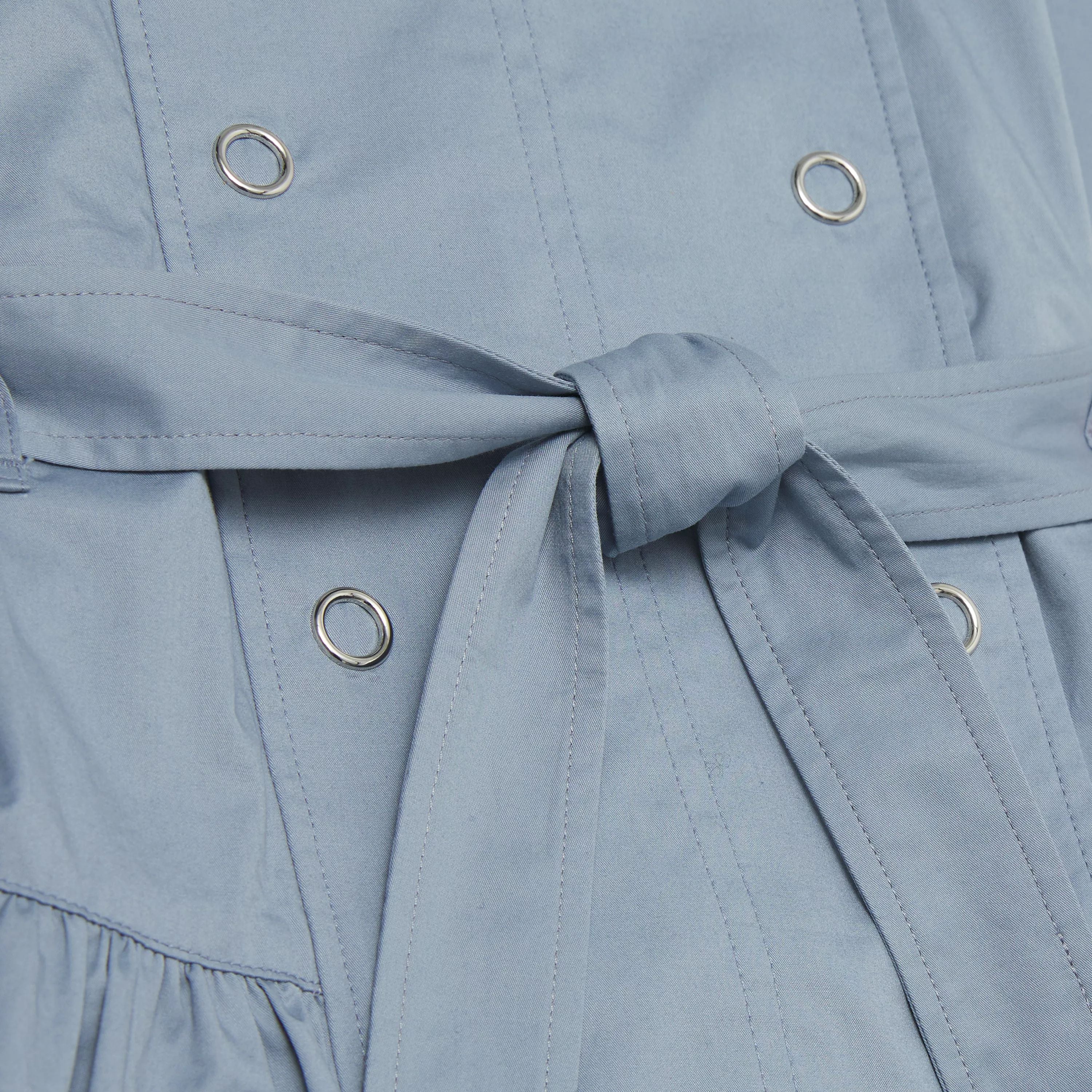 Girls Blue Cotton Dress