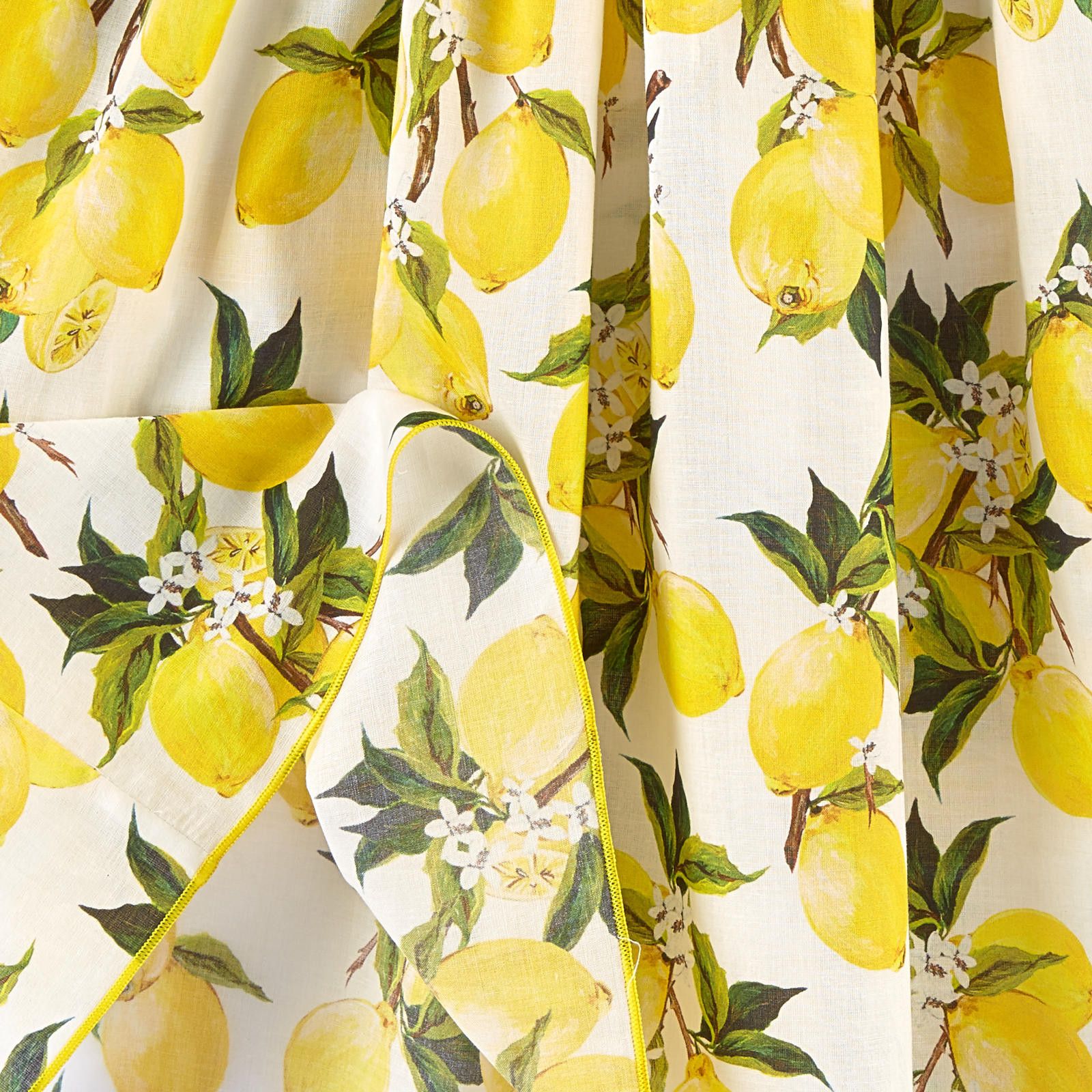 Girls White Lemons Printed Backless Dress - CÉMAROSE | Children's Fashion Store - 2
