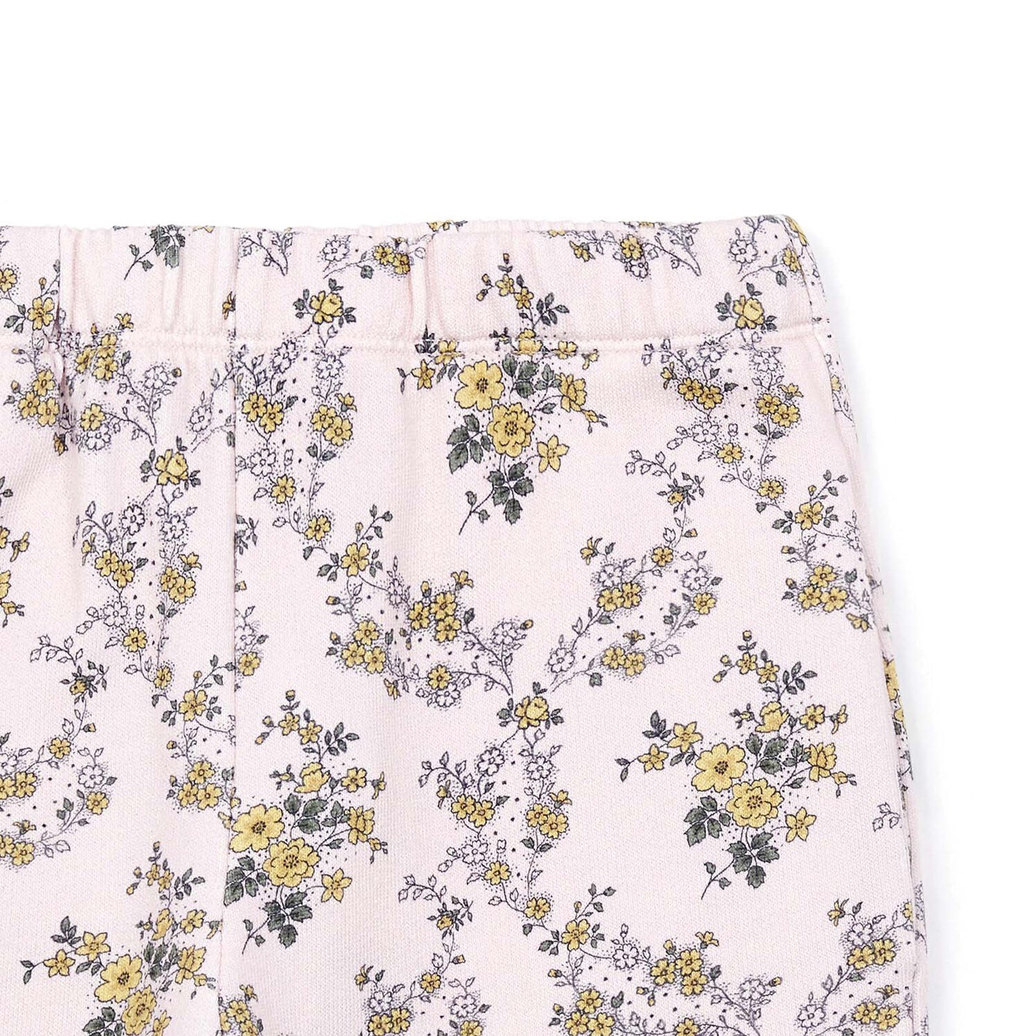 Girls Pink Printed Cotton Trousers