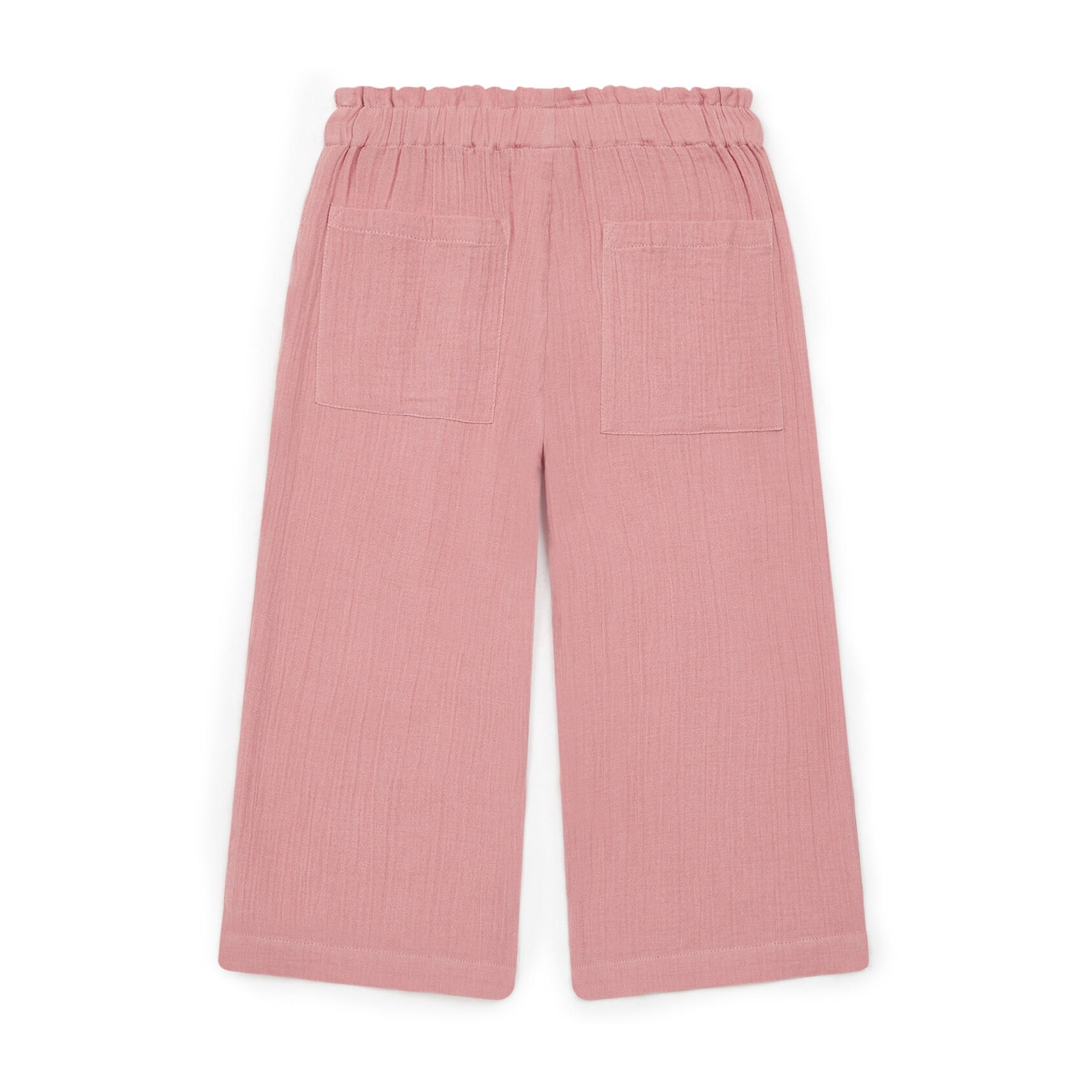 Girls Pink Cotton Trousers