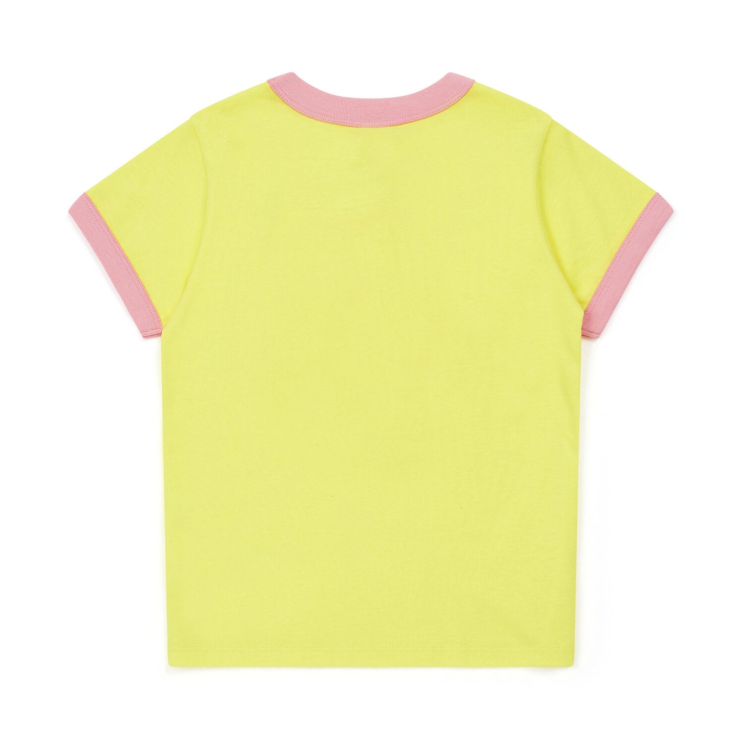 Girls Yellow Logo Cotton T-Shirt