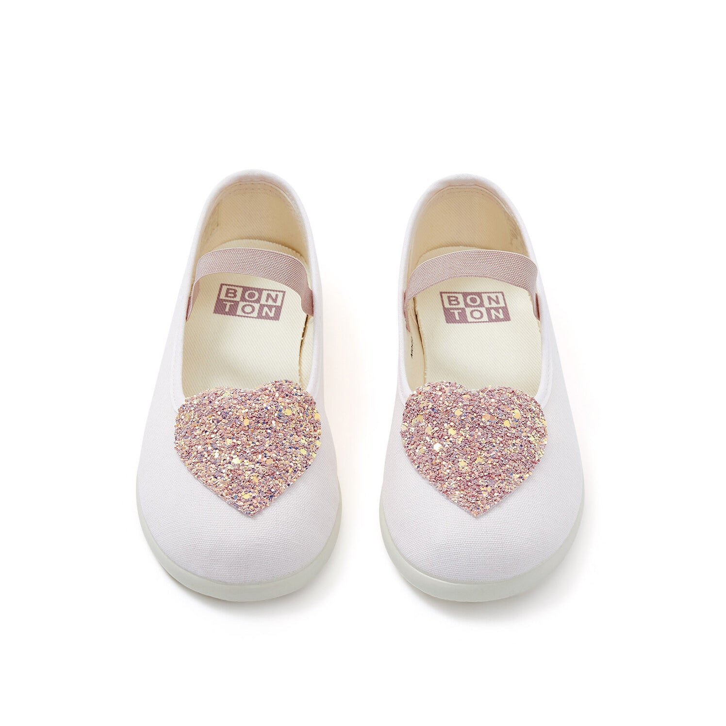 Girls Light Pink Glitter Shoes
