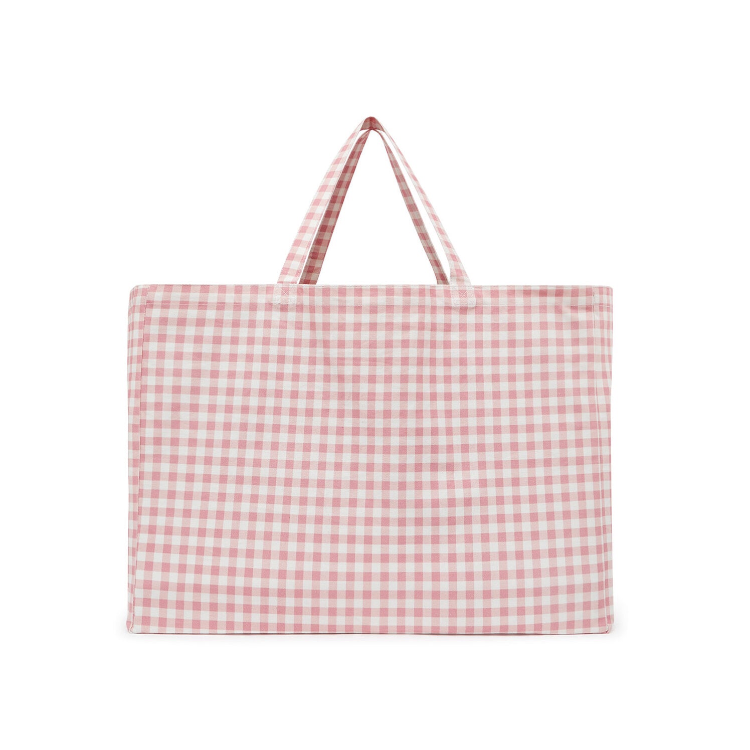 Girls Pink Check Handbag