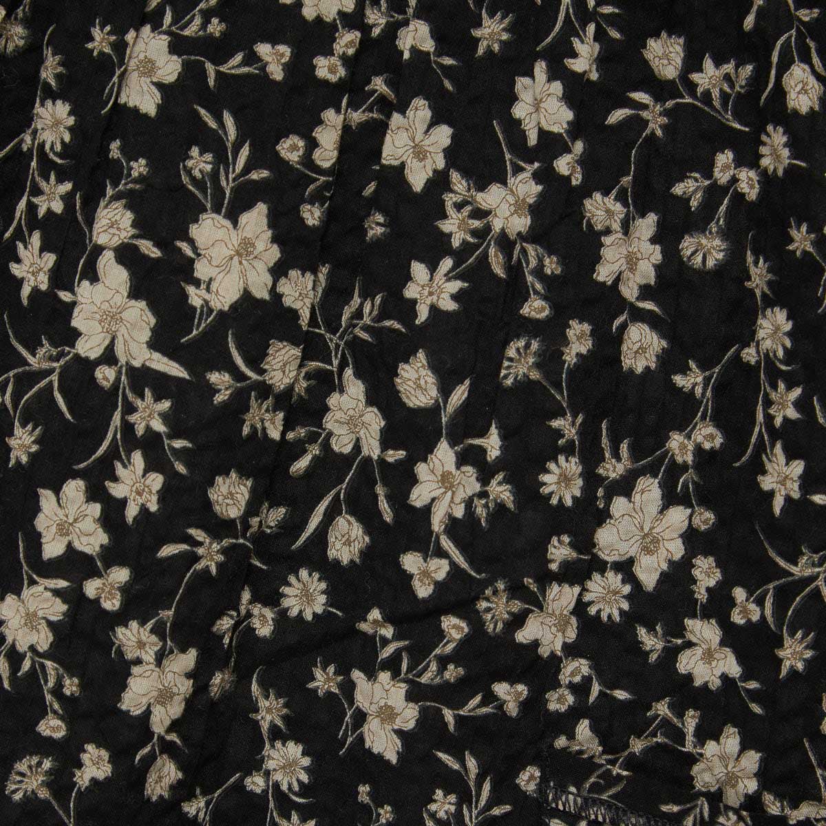 Baby Girls Black Floral Cotton Dress