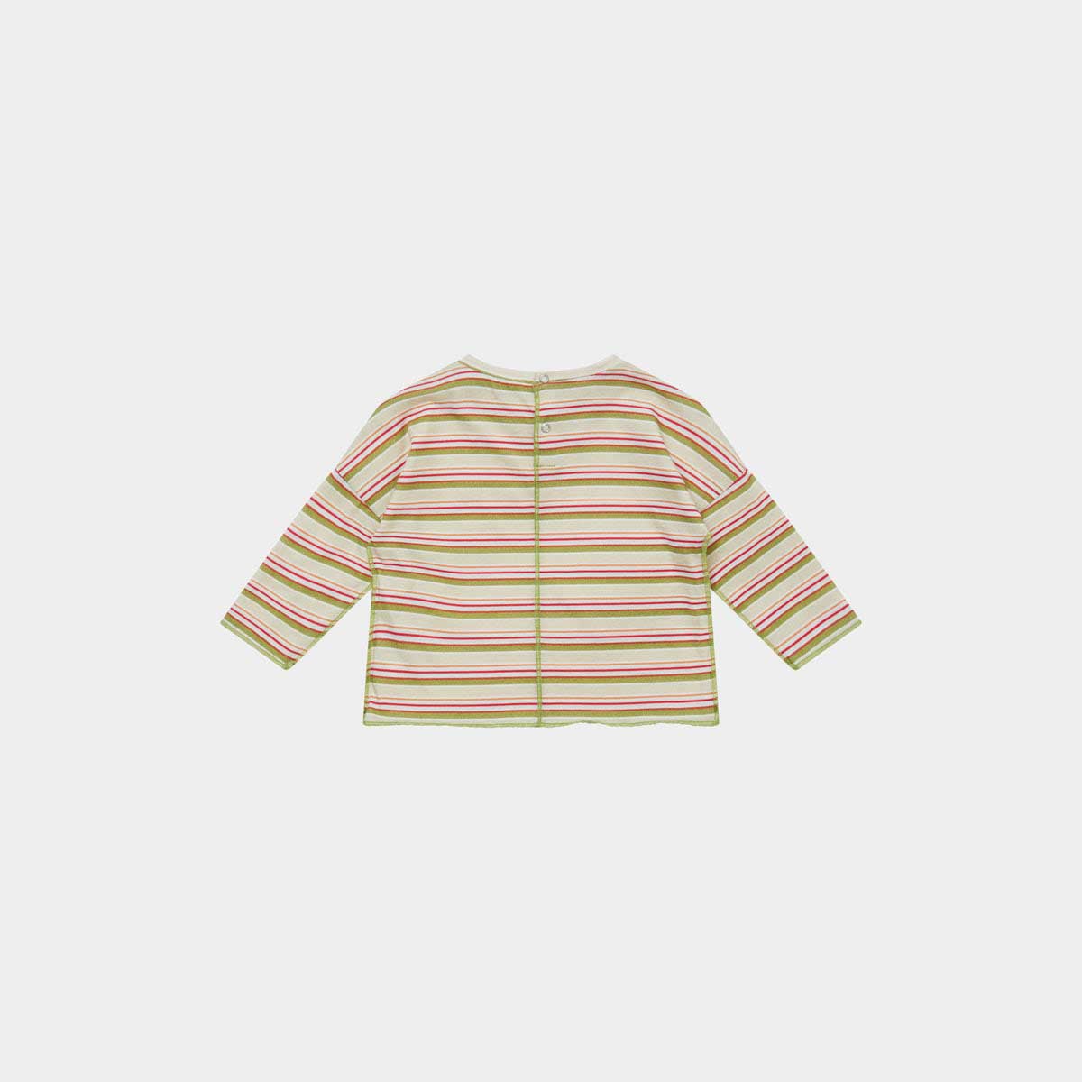 Baby Girls Beige Stripe Cotton Set