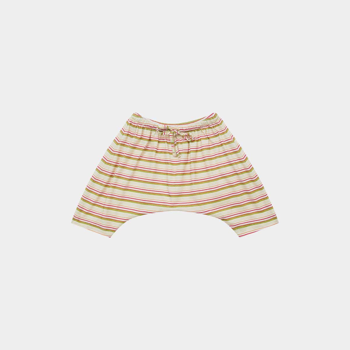 Baby Girls Beige Stripe Cotton Set