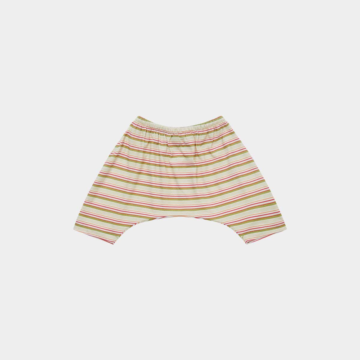 Baby Girls Beige Stripe Cotton Set