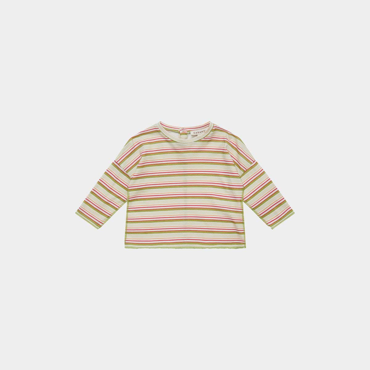 Baby Girls Beige Stripe Cotton Set