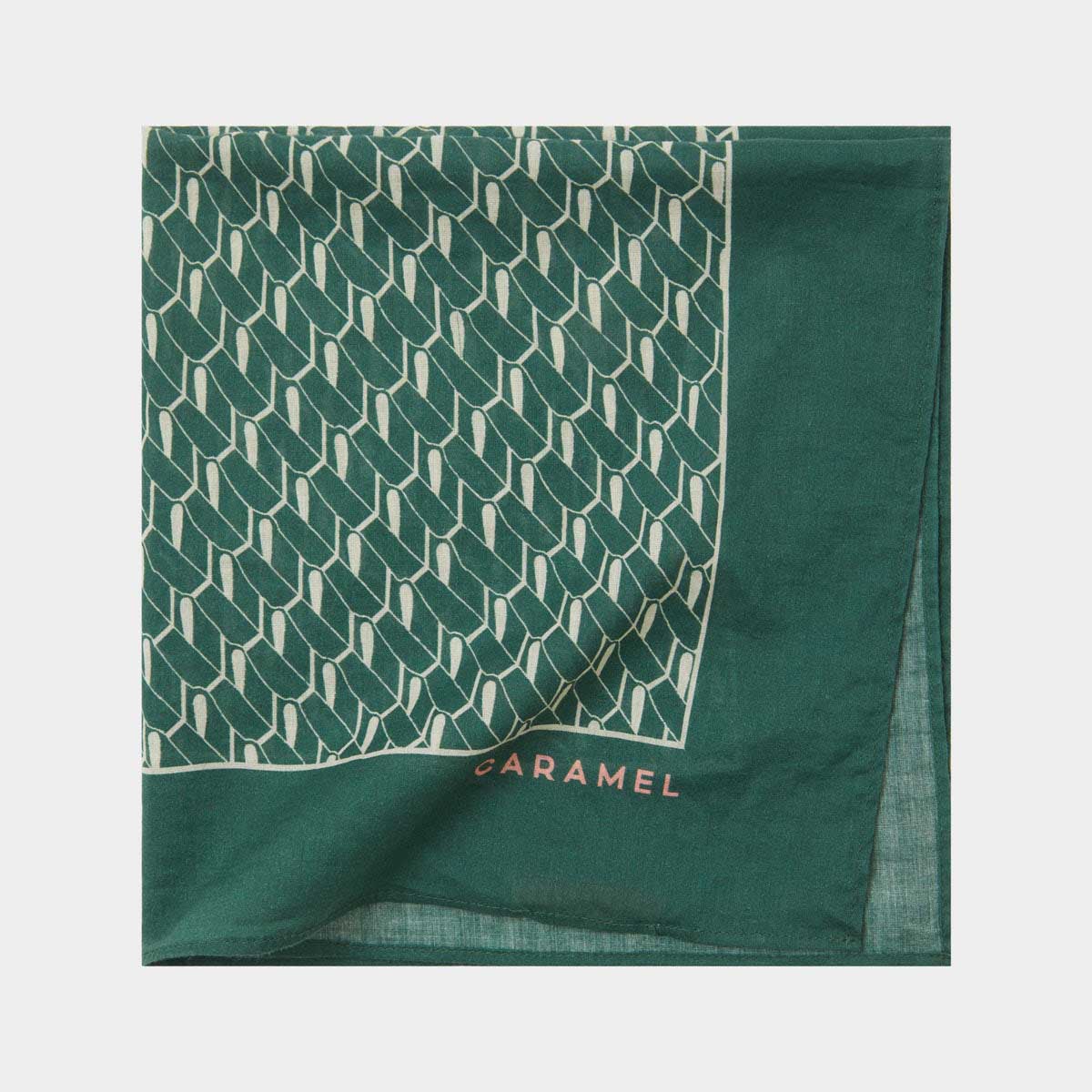 Girls Green Cotton Scarf