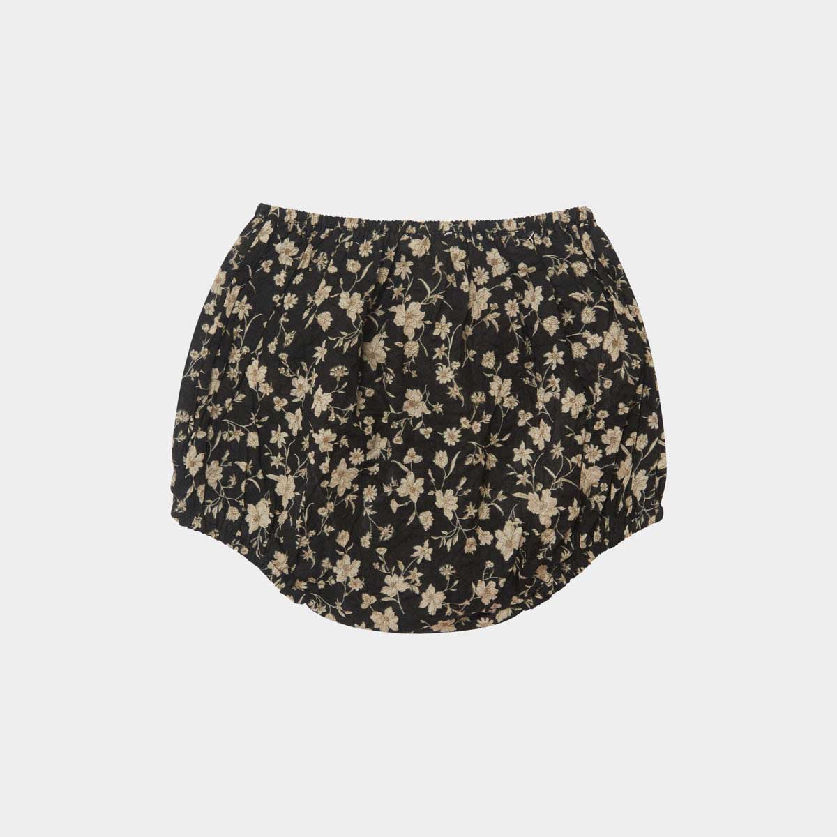 Baby Girls Black Floral Bloomers