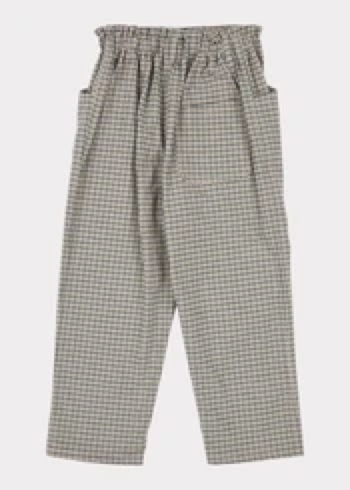 Girls Ecru Check Vulture Trousers