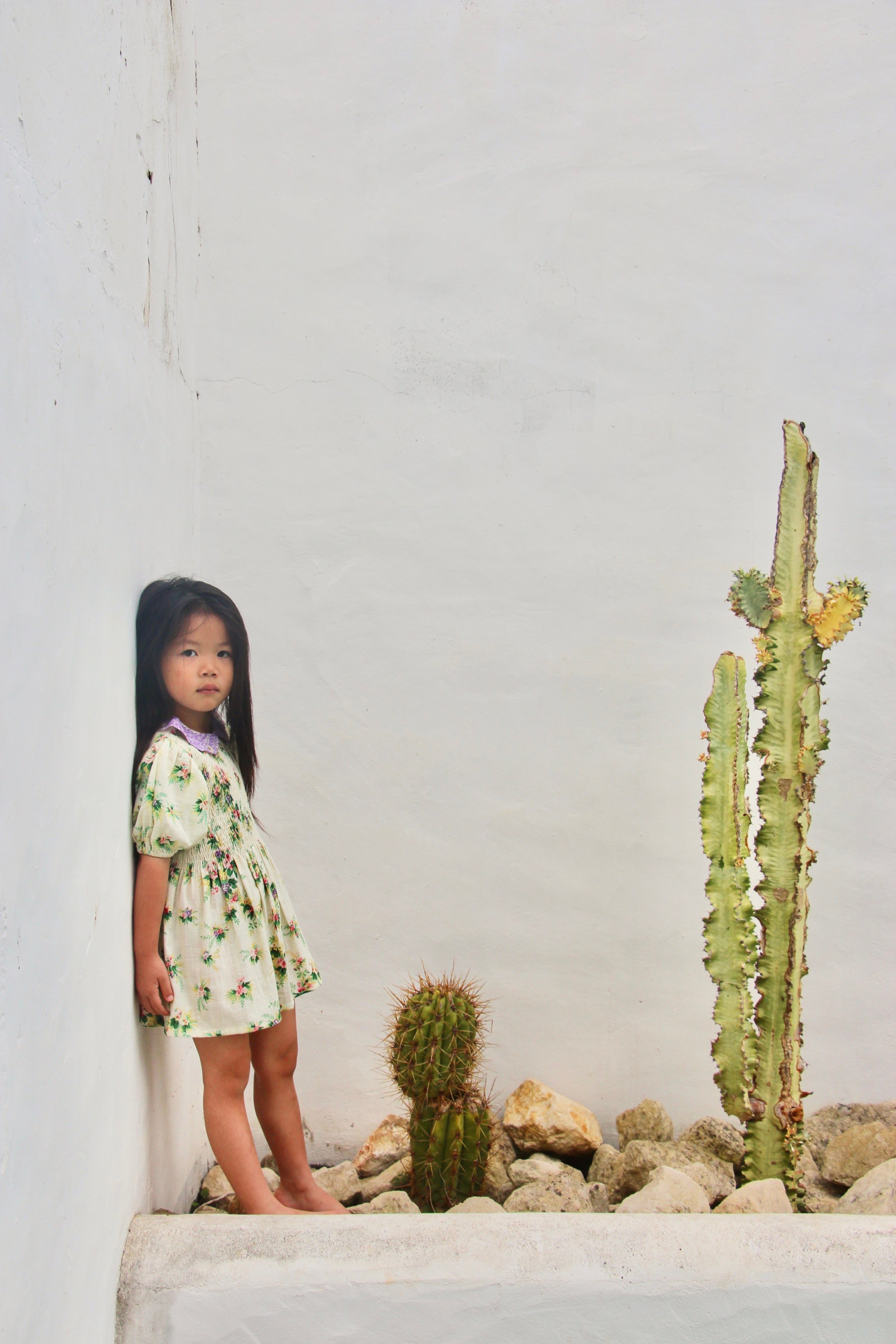 Girls White Embroidery Dress