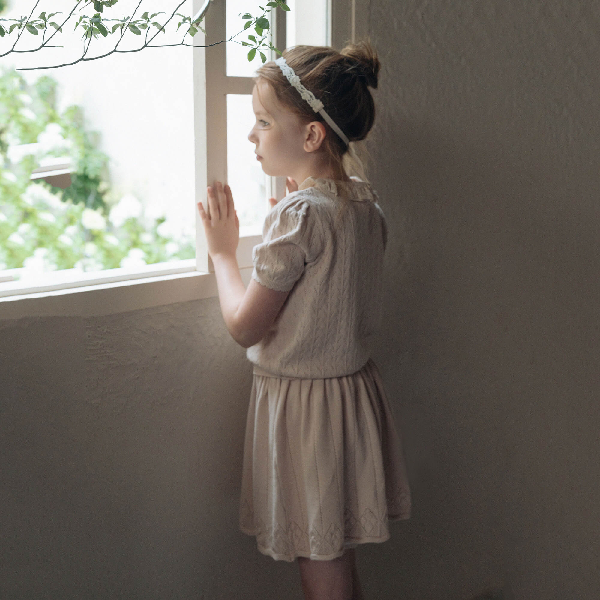 Girls White Hairband