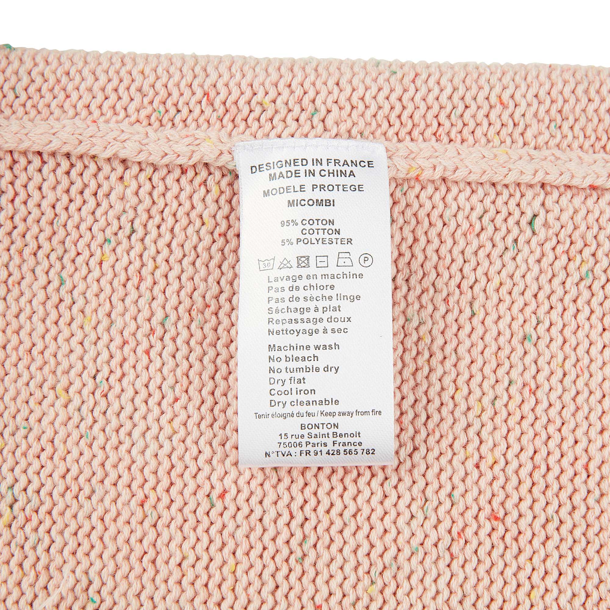 Baby Girls Light Pink Cotton Babysuit