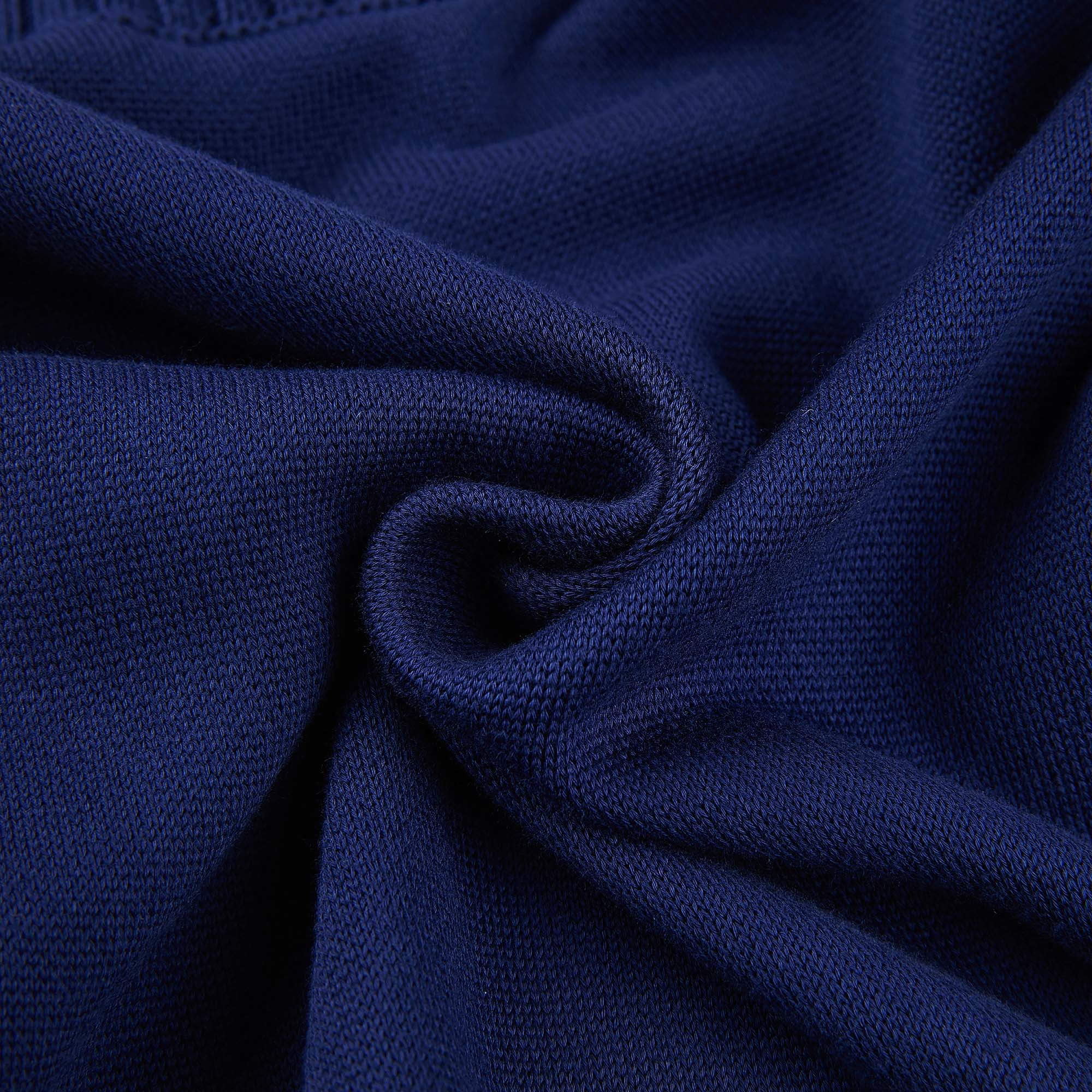 Girls Blue Knit Zip-Up Cardigan