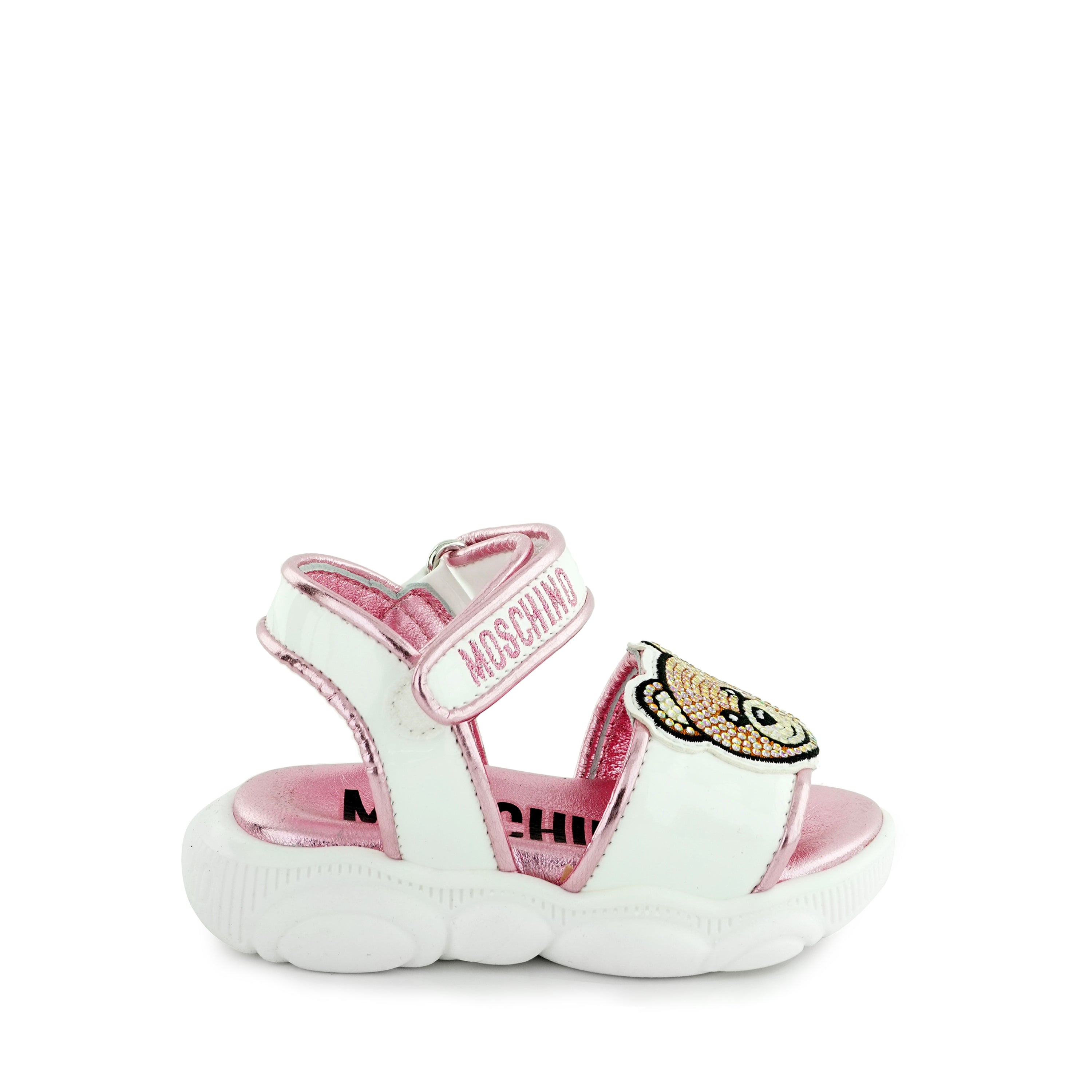 Baby Girls White Teddy Sandals