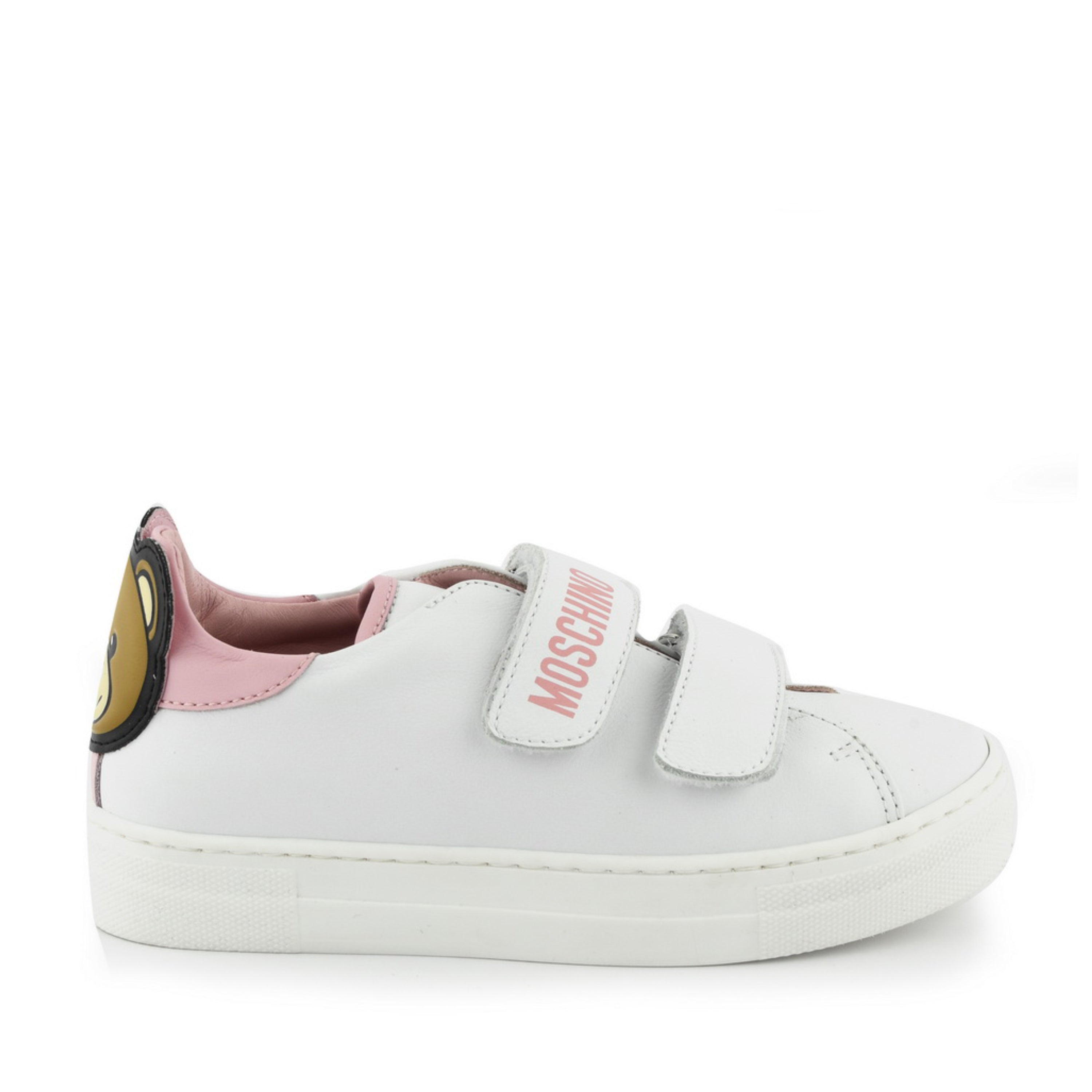 Girls White Teddy Sneakers