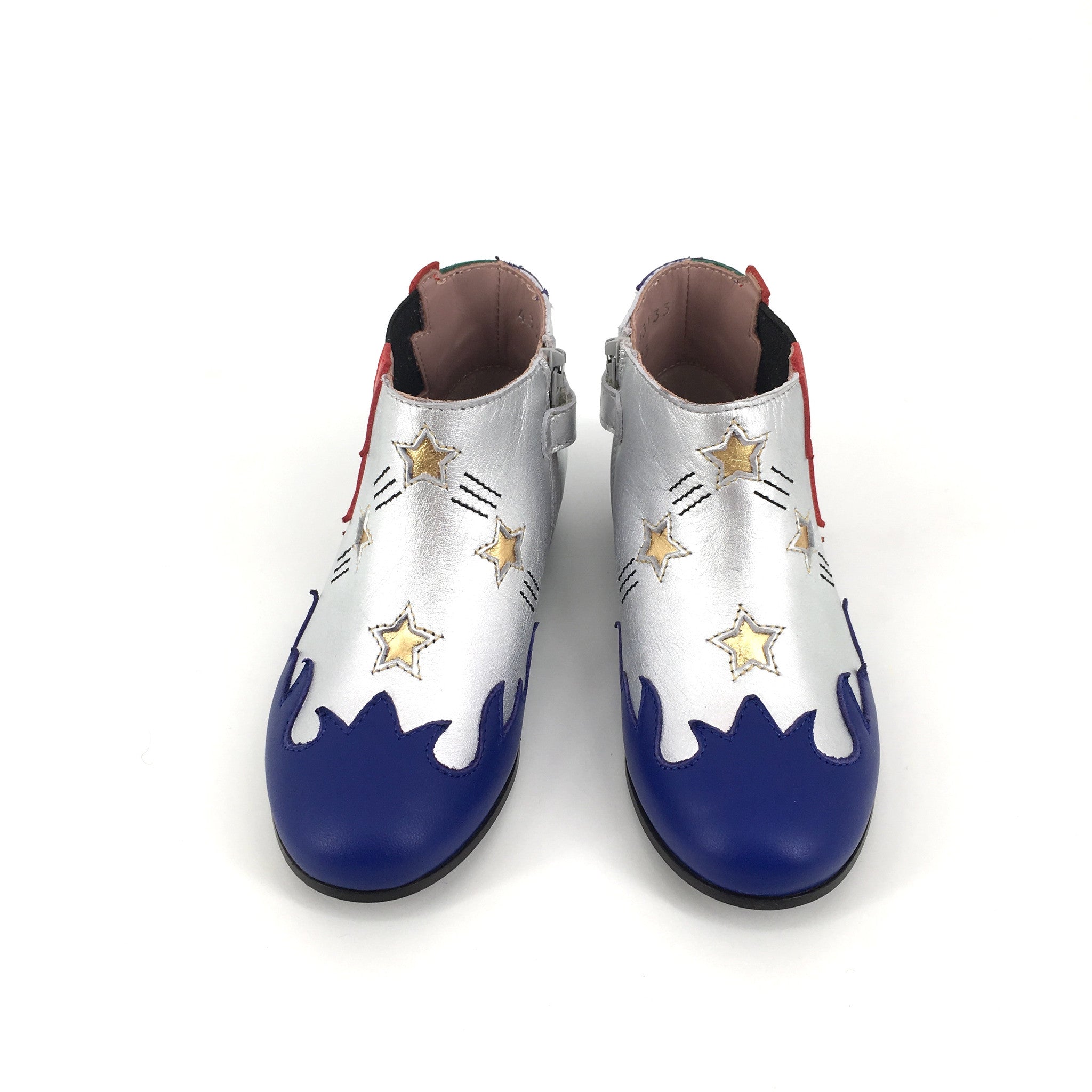 Baby Girls Multicolor Leather Upper And Rubber Sole Boot - CÉMAROSE | Children's Fashion Store - 4