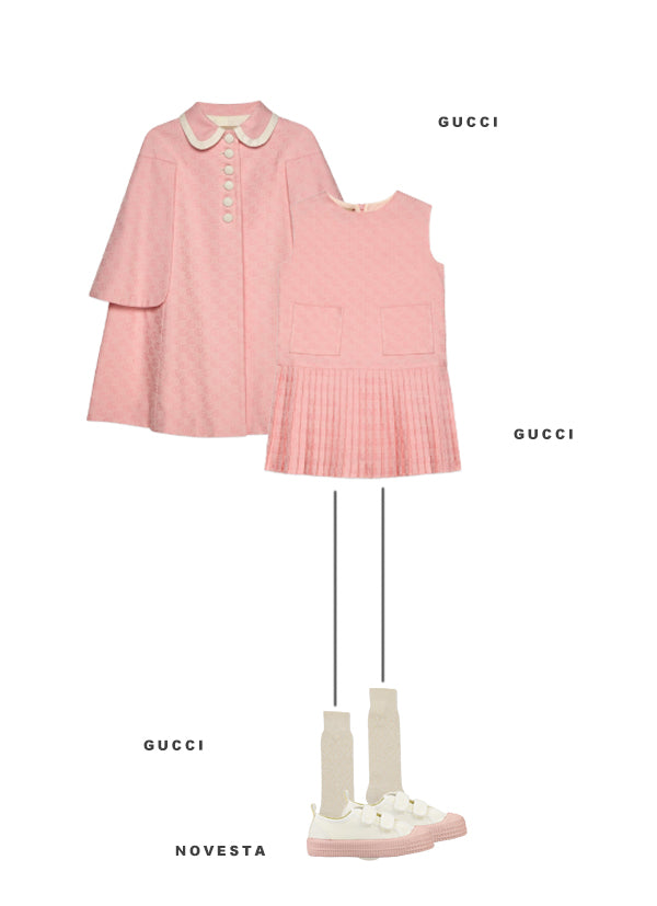 Girls Pink Cotton Cloak