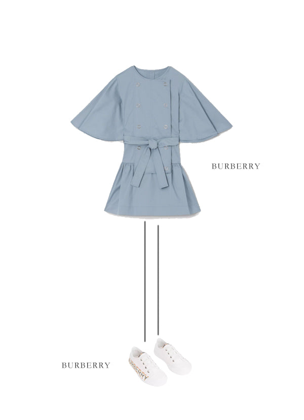 Girls Blue Cotton Dress