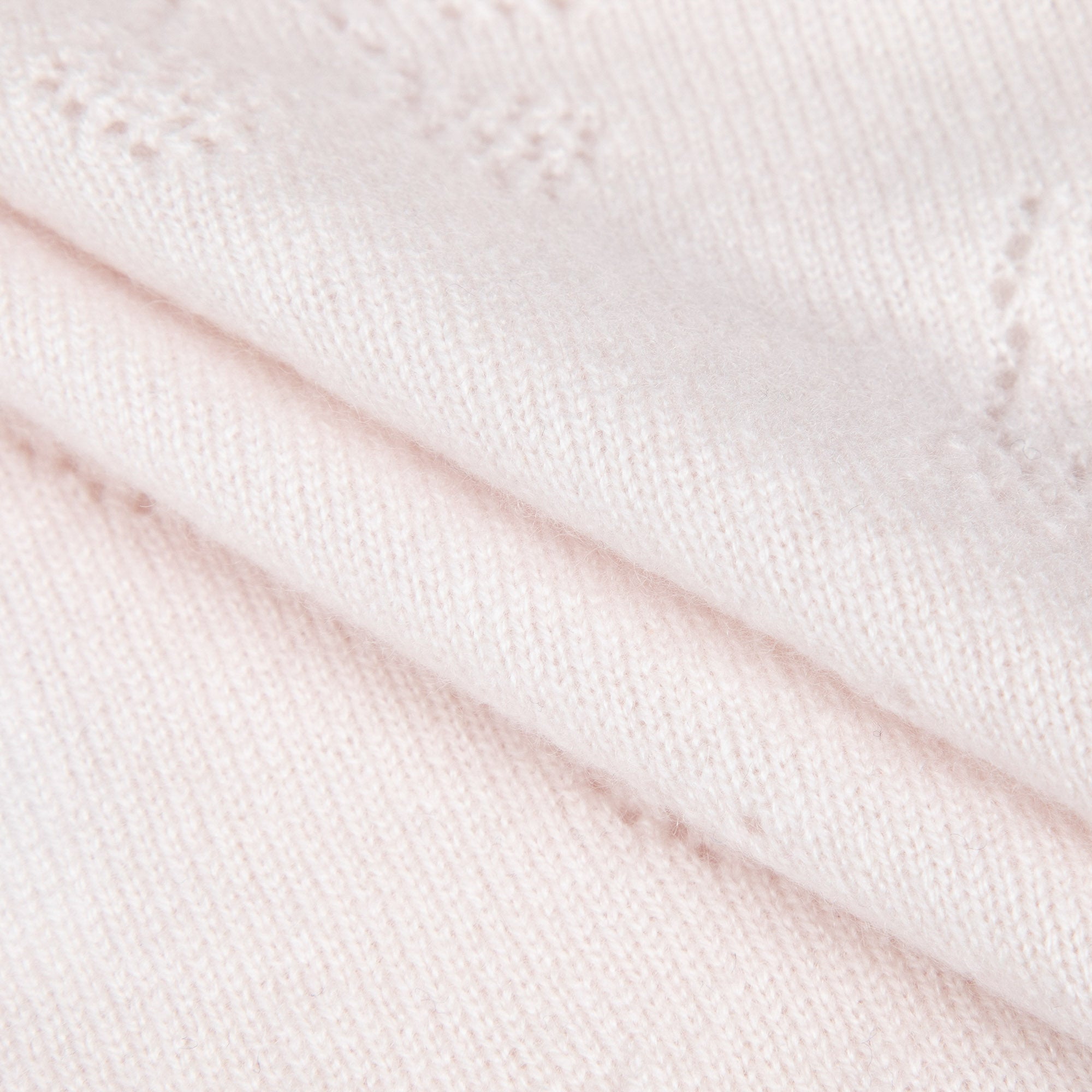 Girls Light Pink Cashmere Cardigan