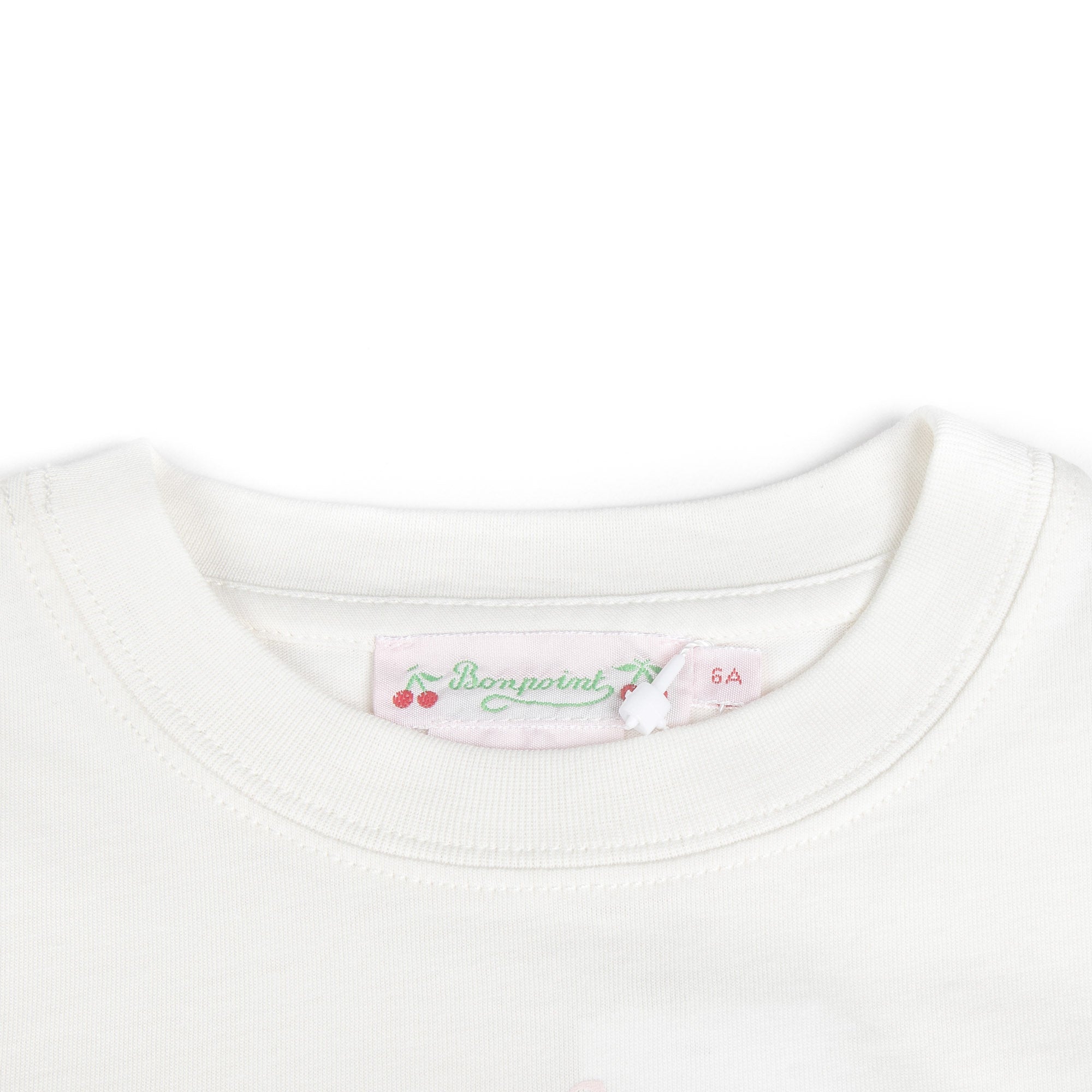 Girls White Logo Cotton T-Shirt