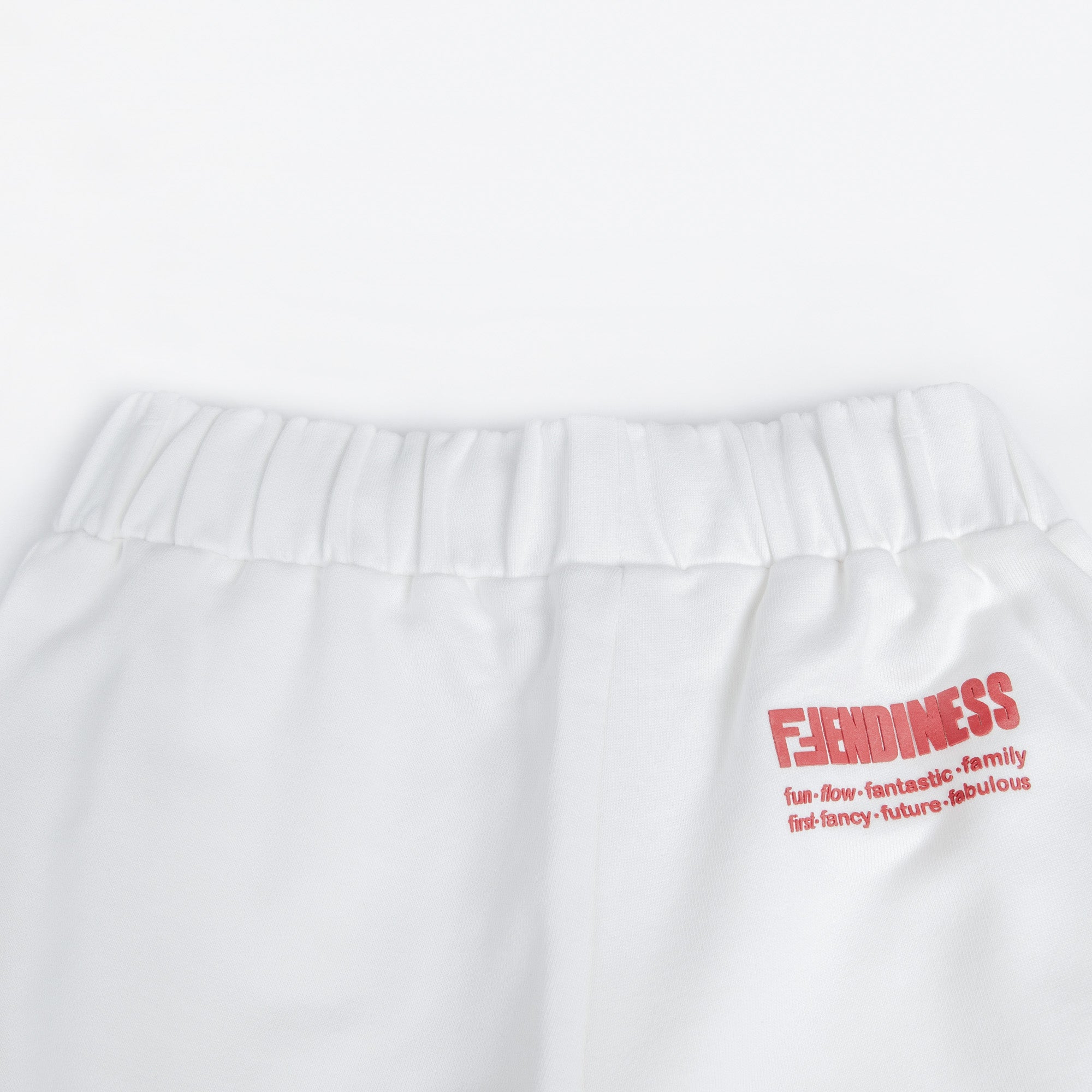 Girls White Cotton Trousers