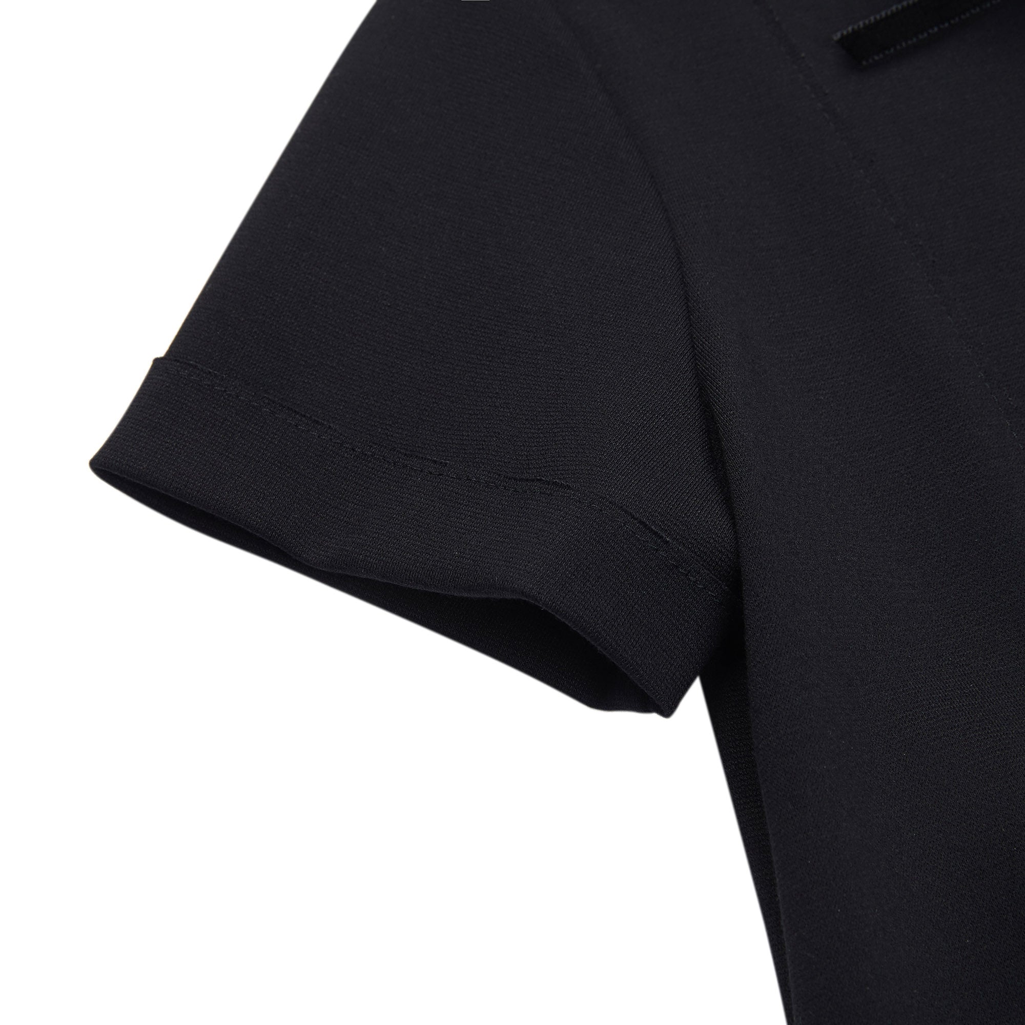 Girls Black & White Collar Dress