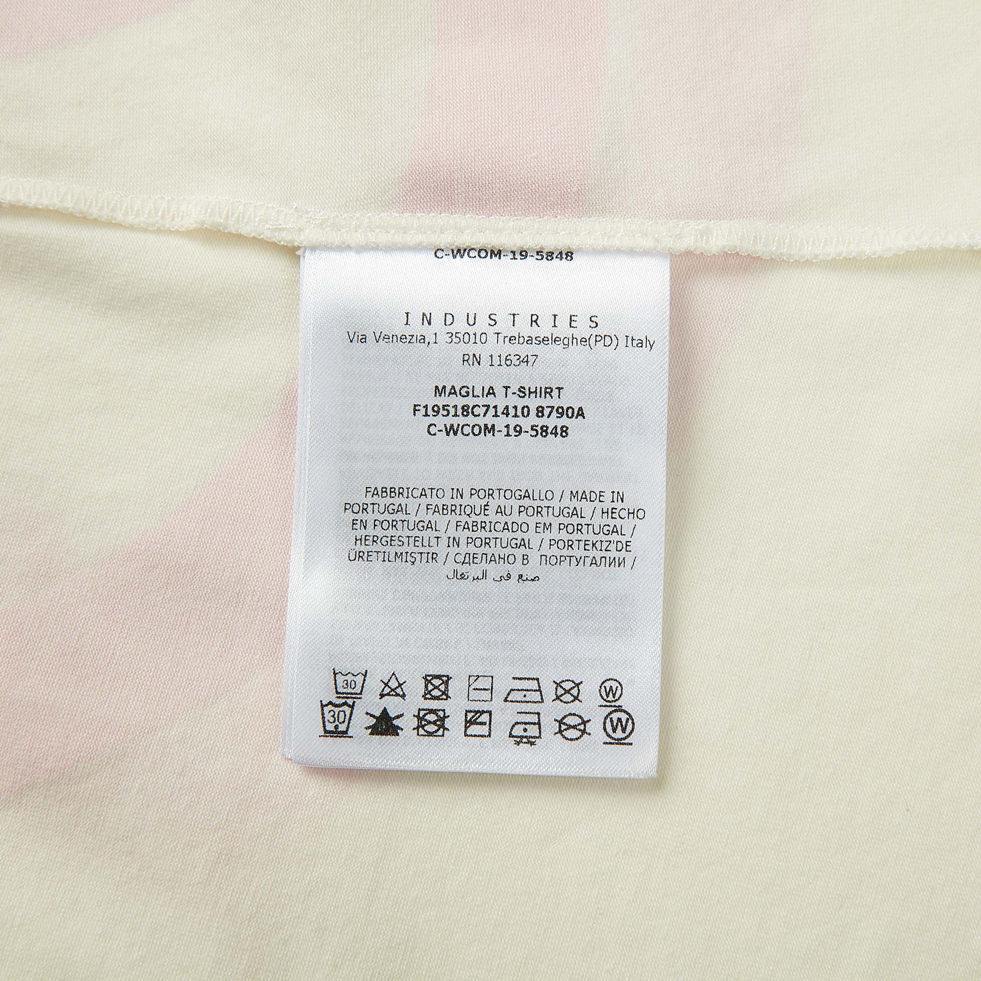 Baby Girls White Logo Cotton T-shirt