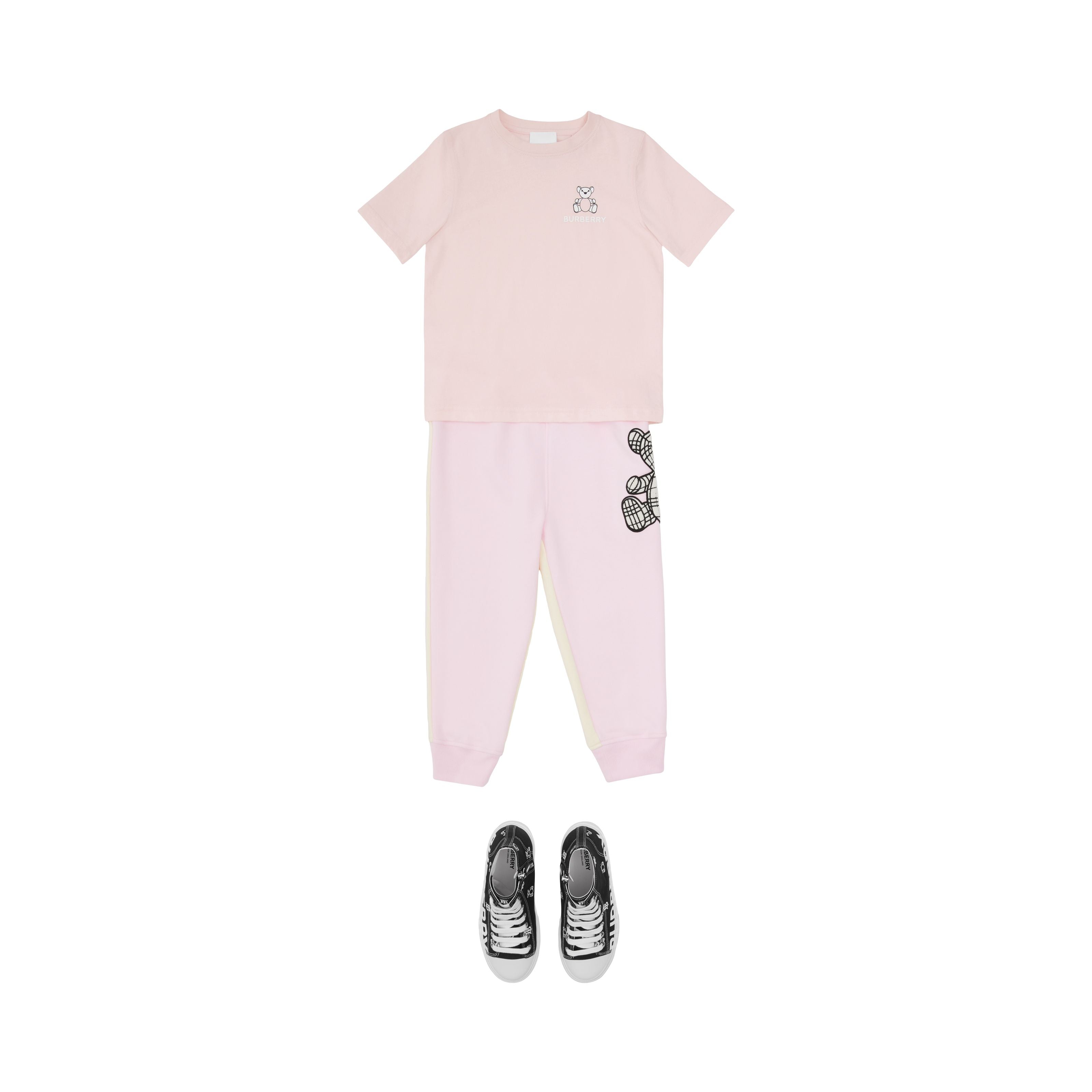 Boys & Girls Pink Logo Cotton T-Shirt