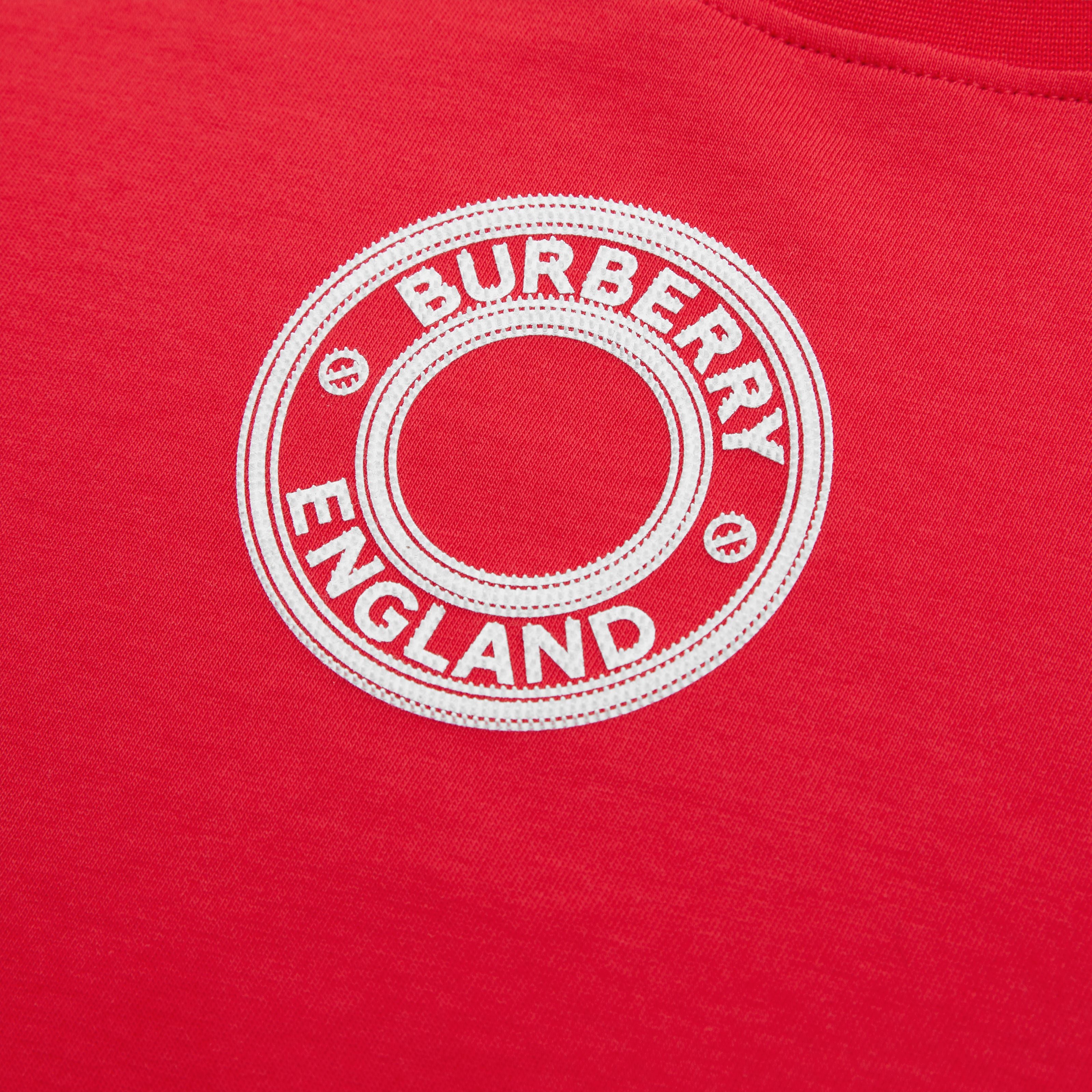 Boys & Girls Red Logo Cotton T-Shirt