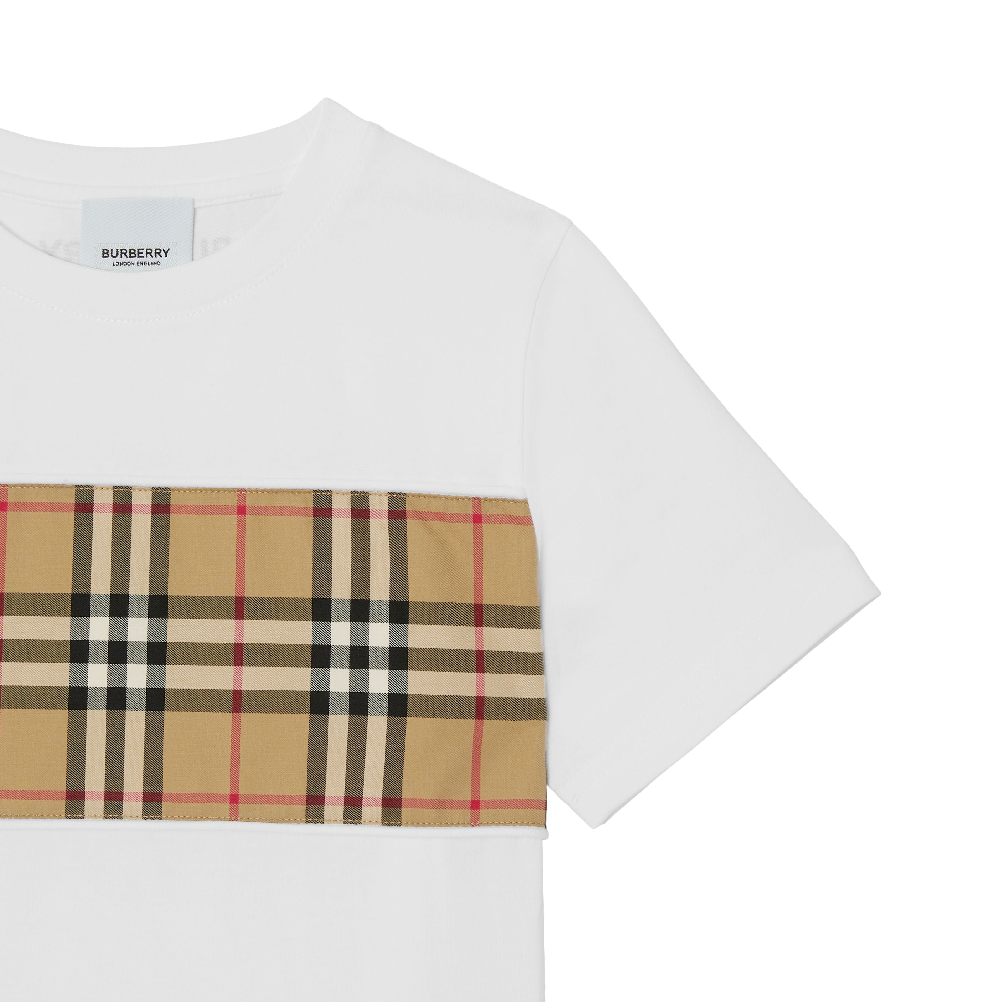 Boys & Girls White Cotton T-Shirt